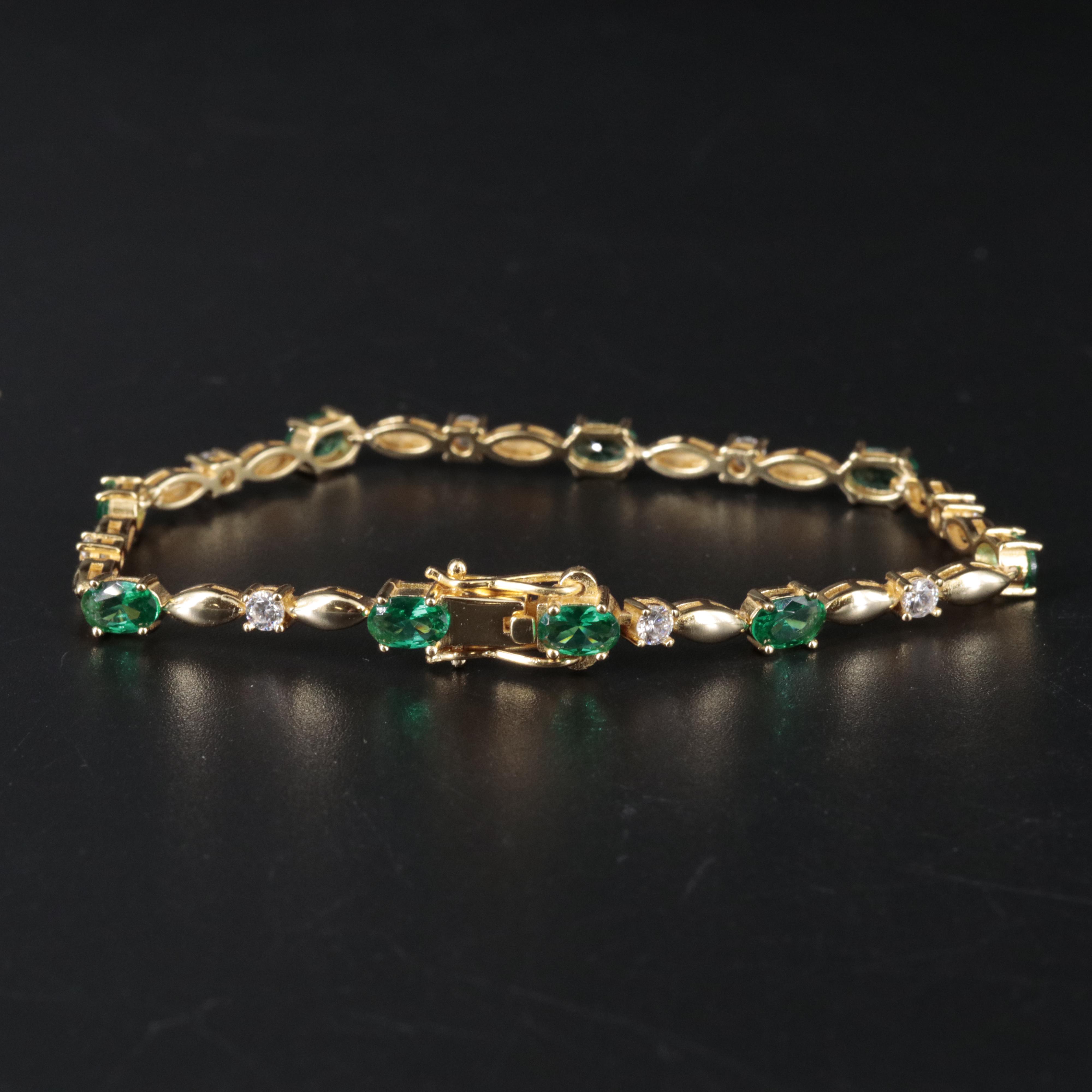 Sterling Gemstone Bracelet