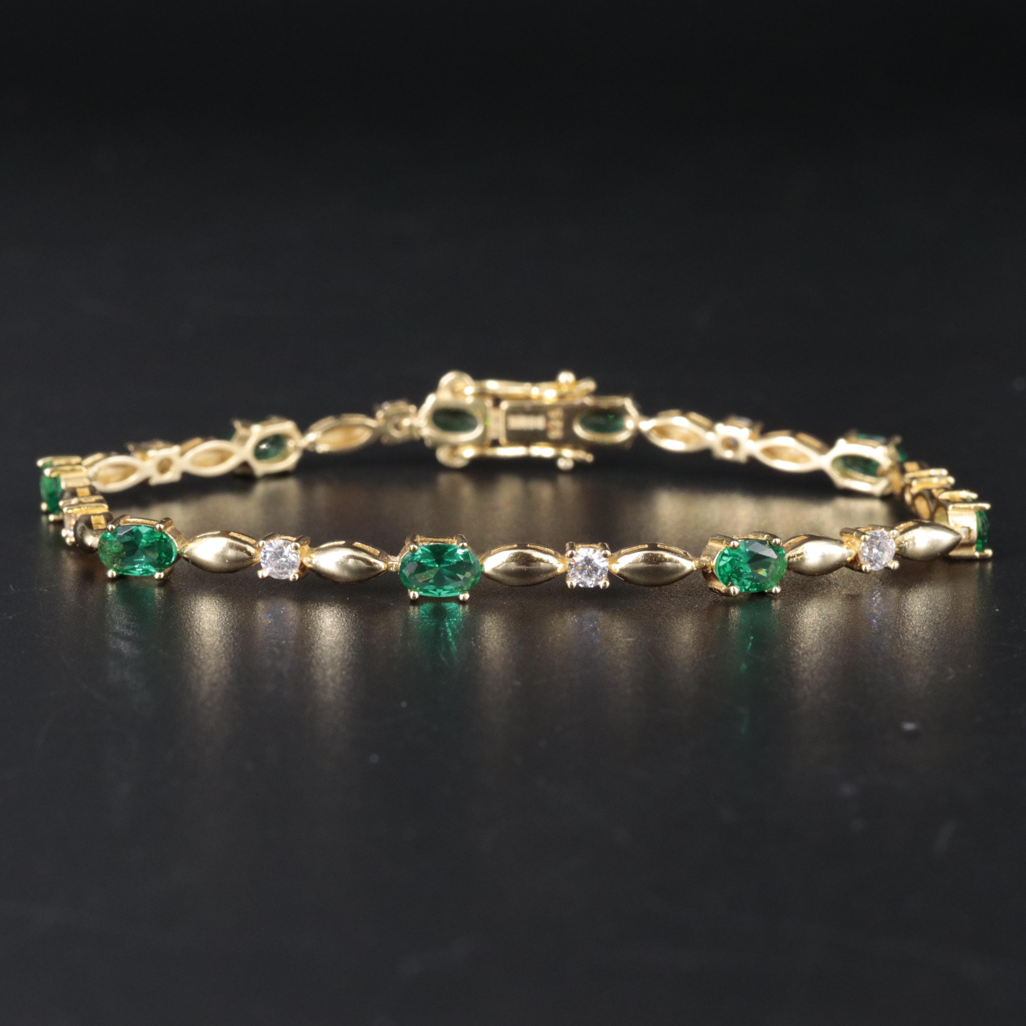 Sterling Gemstone Bracelet