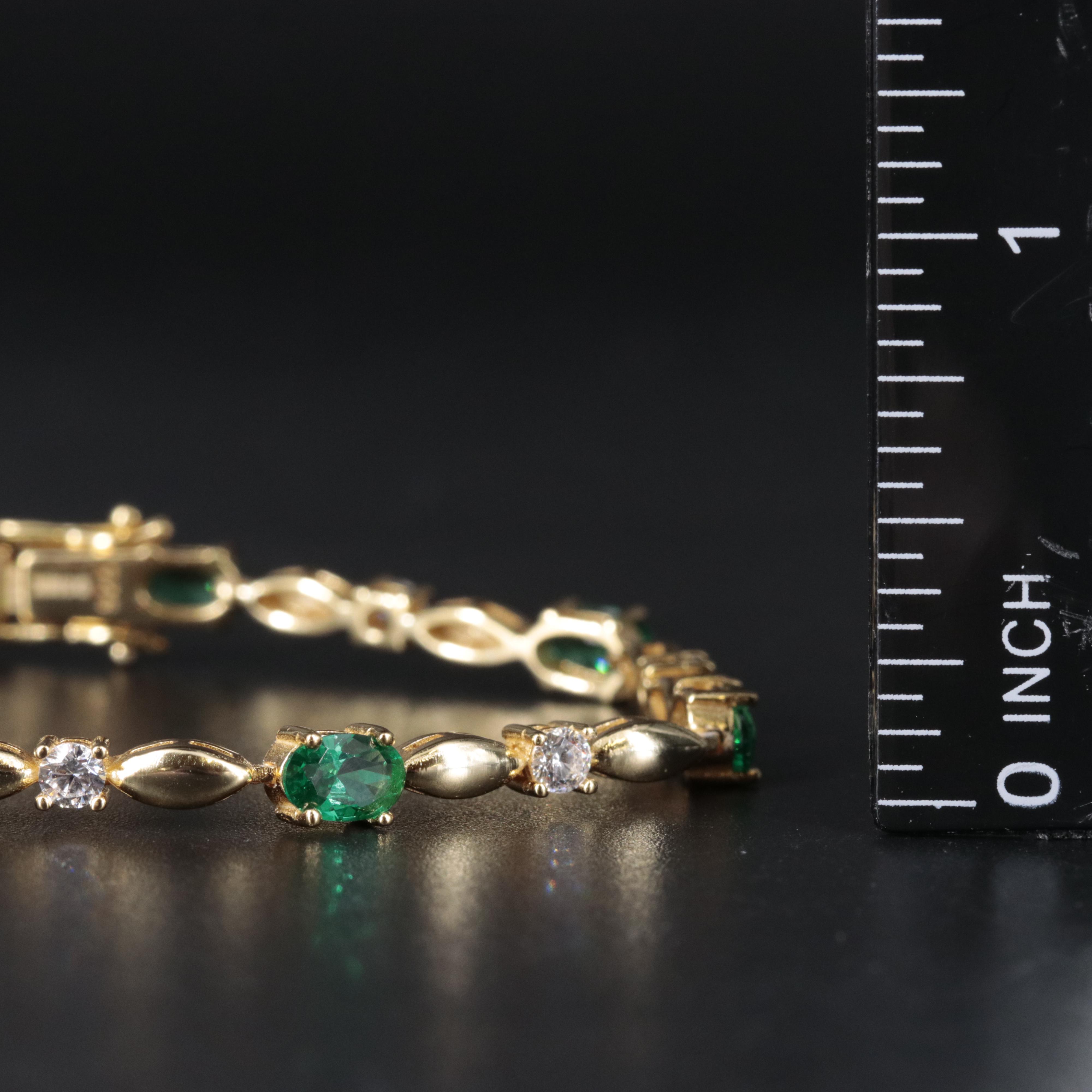 Sterling Gemstone Bracelet