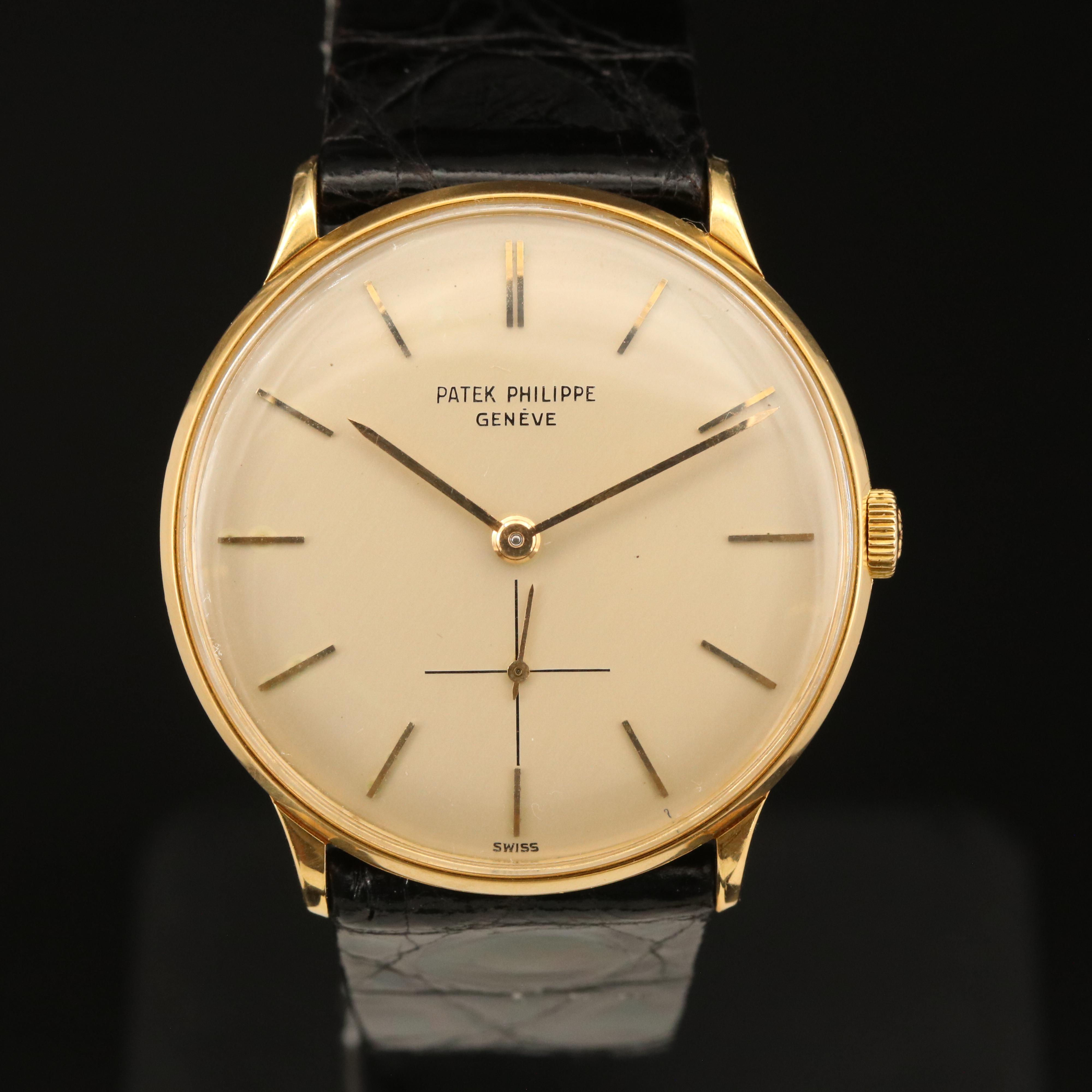18K Patek Philippe Calatrava Vintage Manual Wind Watch
