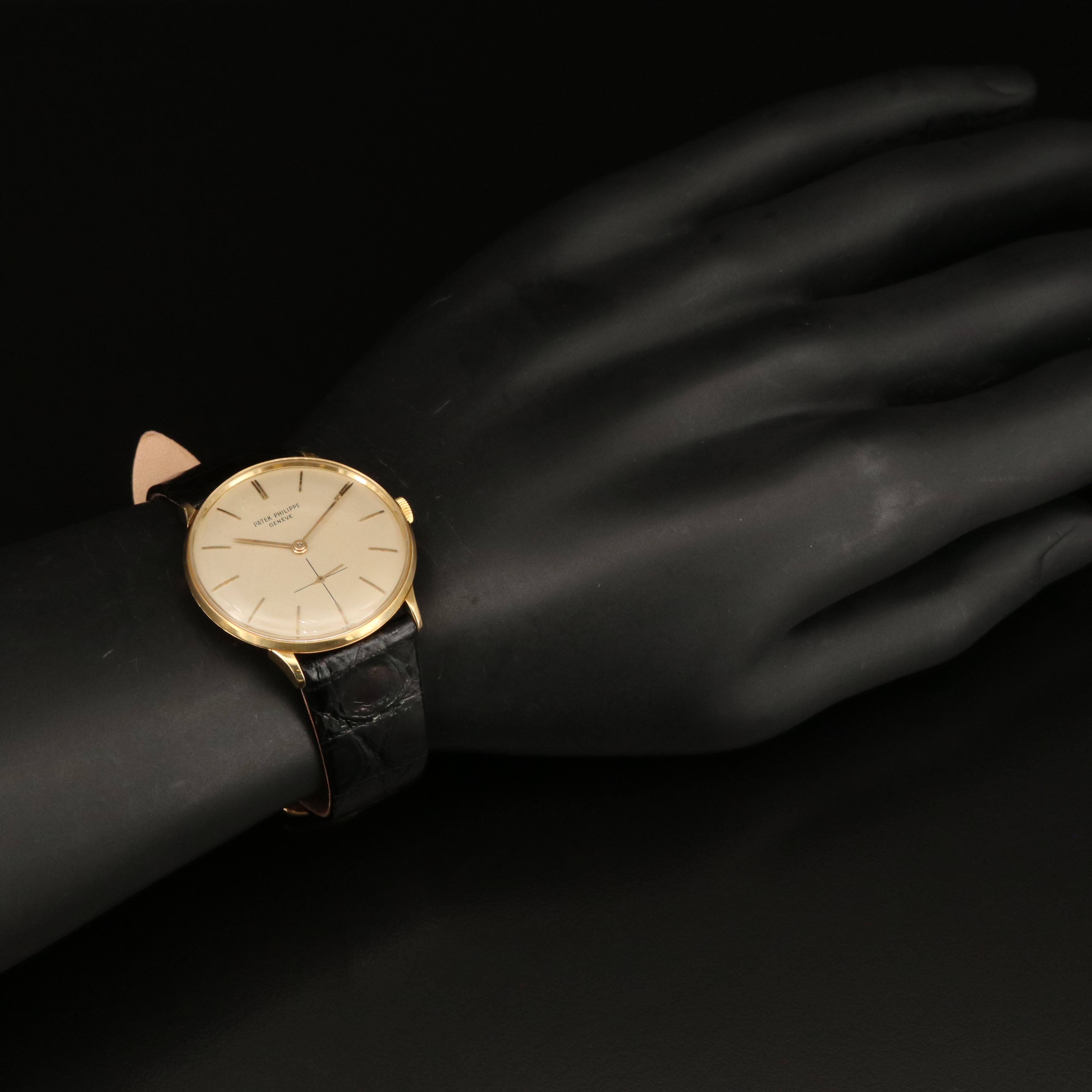 18K Patek Philippe Calatrava Vintage Manual Wind Watch