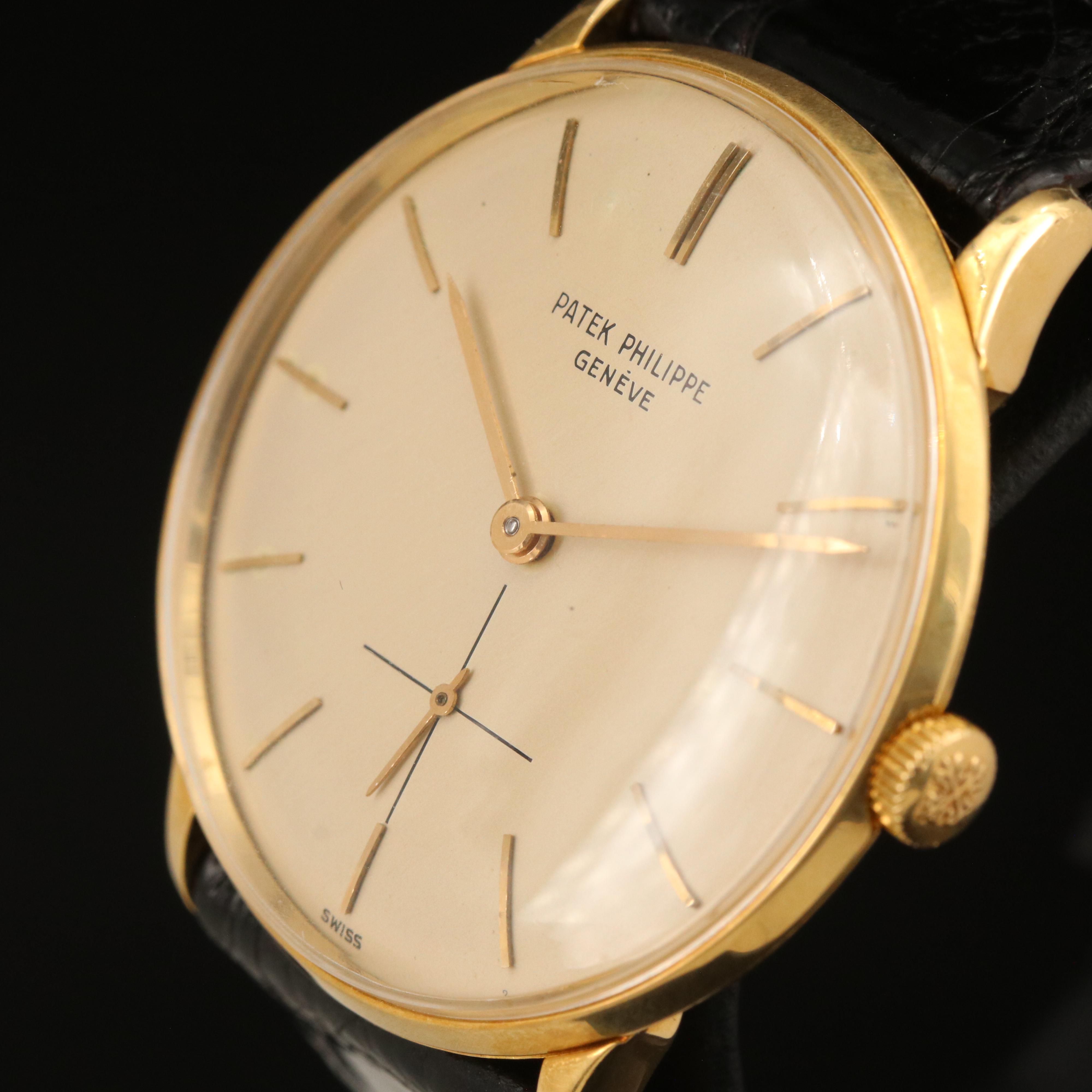 18K Patek Philippe Calatrava Vintage Manual Wind Watch
