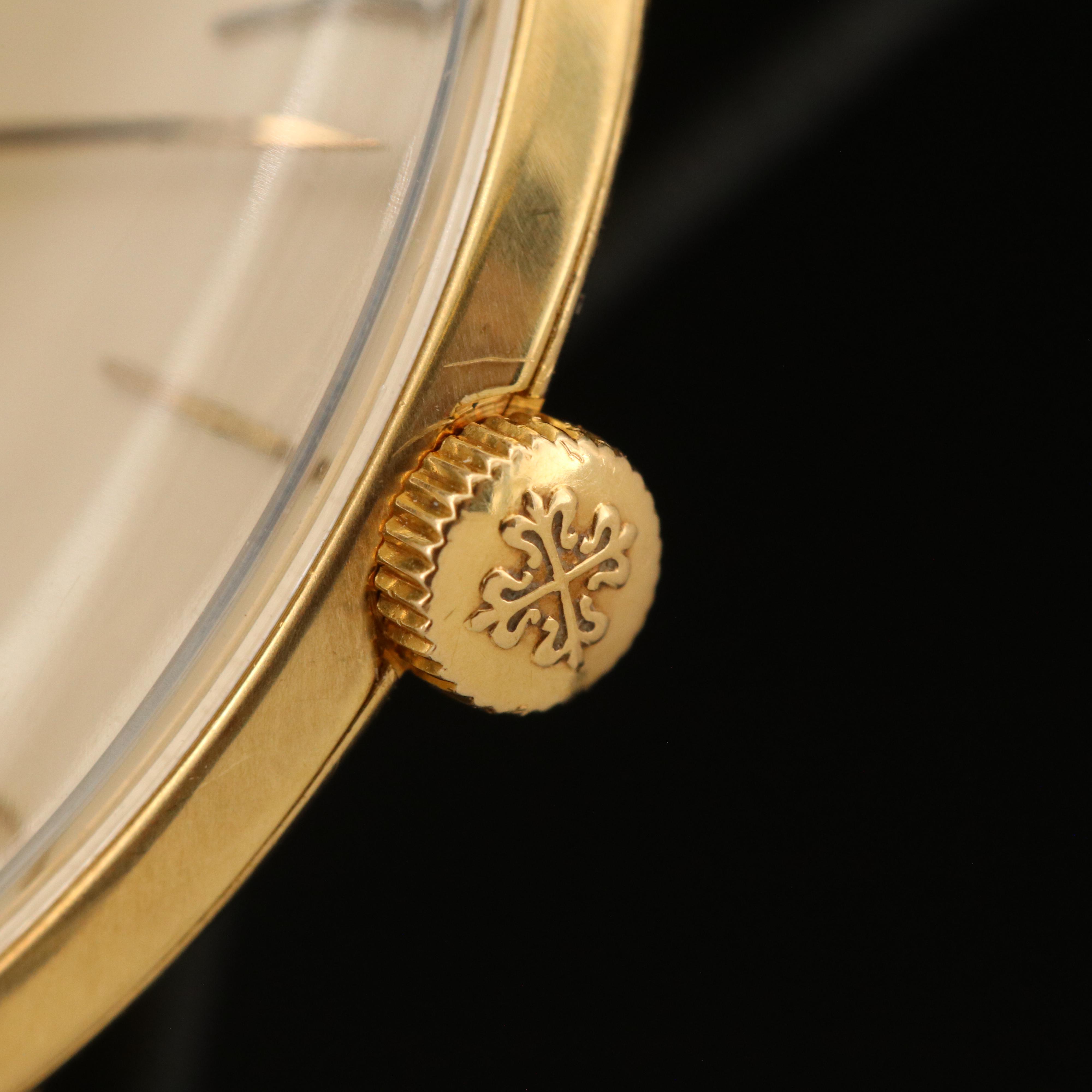 18K Patek Philippe Calatrava Vintage Manual Wind Watch