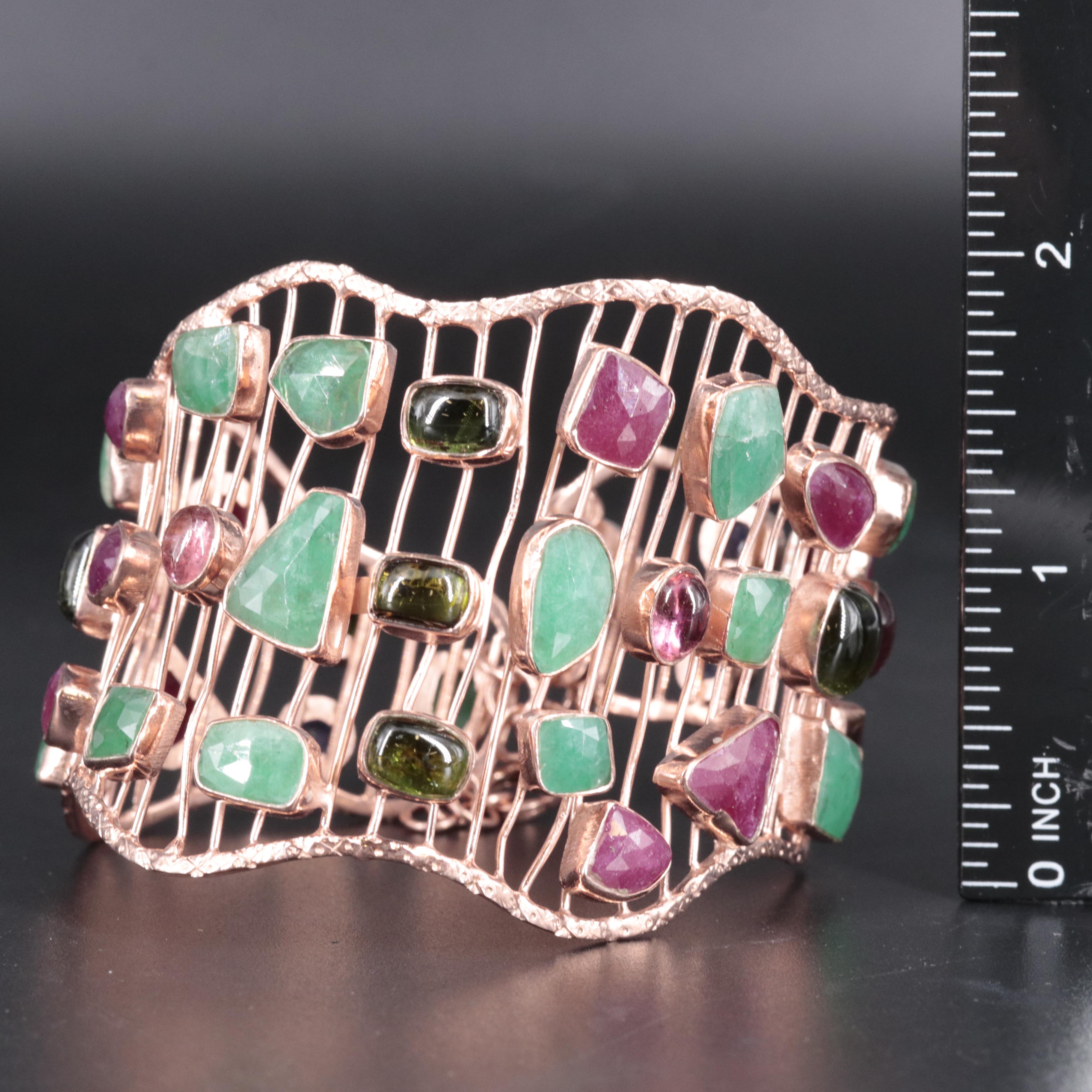 Sterling Silver Multi-Gemstone Bracelet