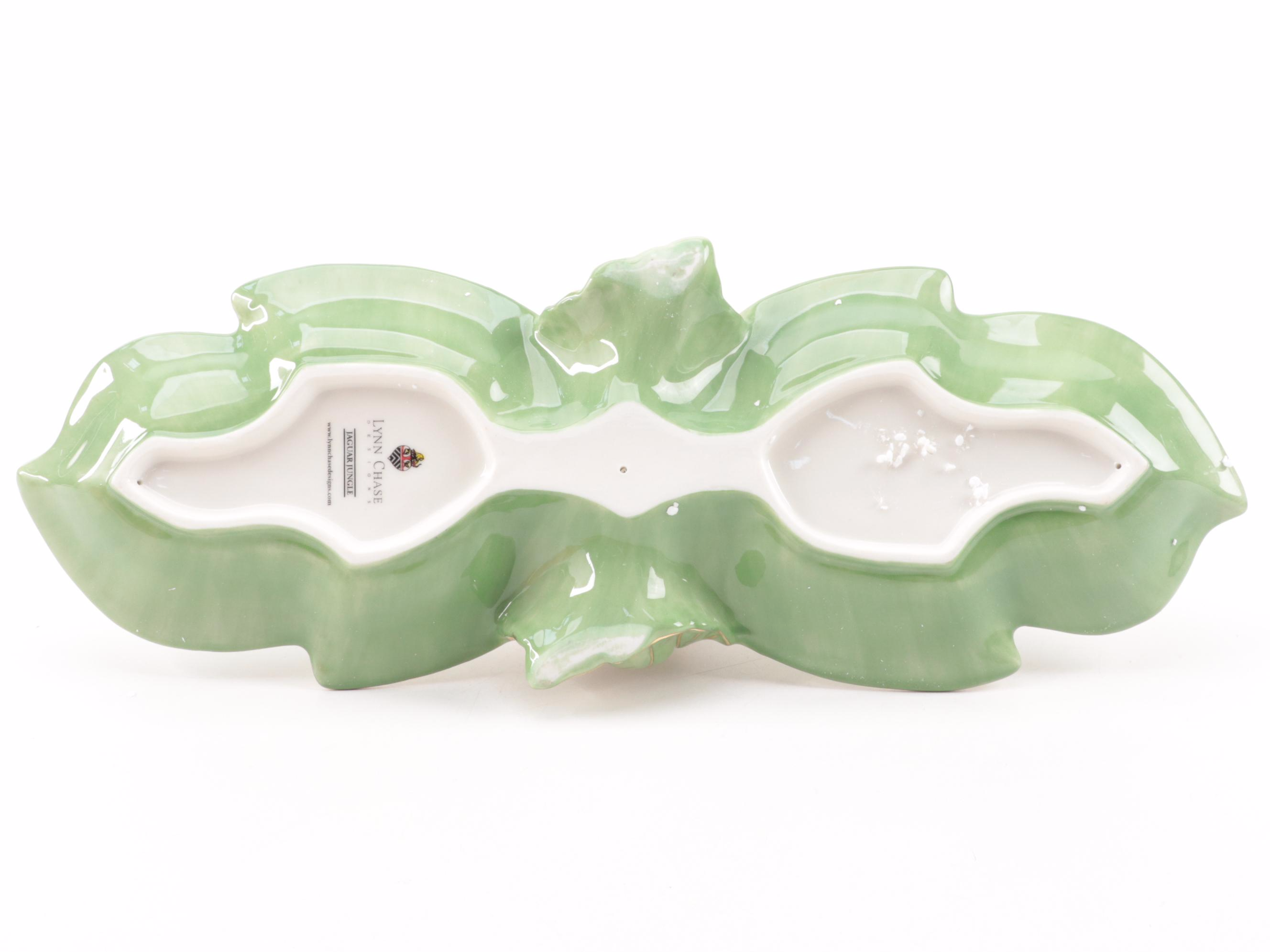 Lynn Chase Designs "Party Time" and "Jaguar Jungle" Porcelain Serving Pieces