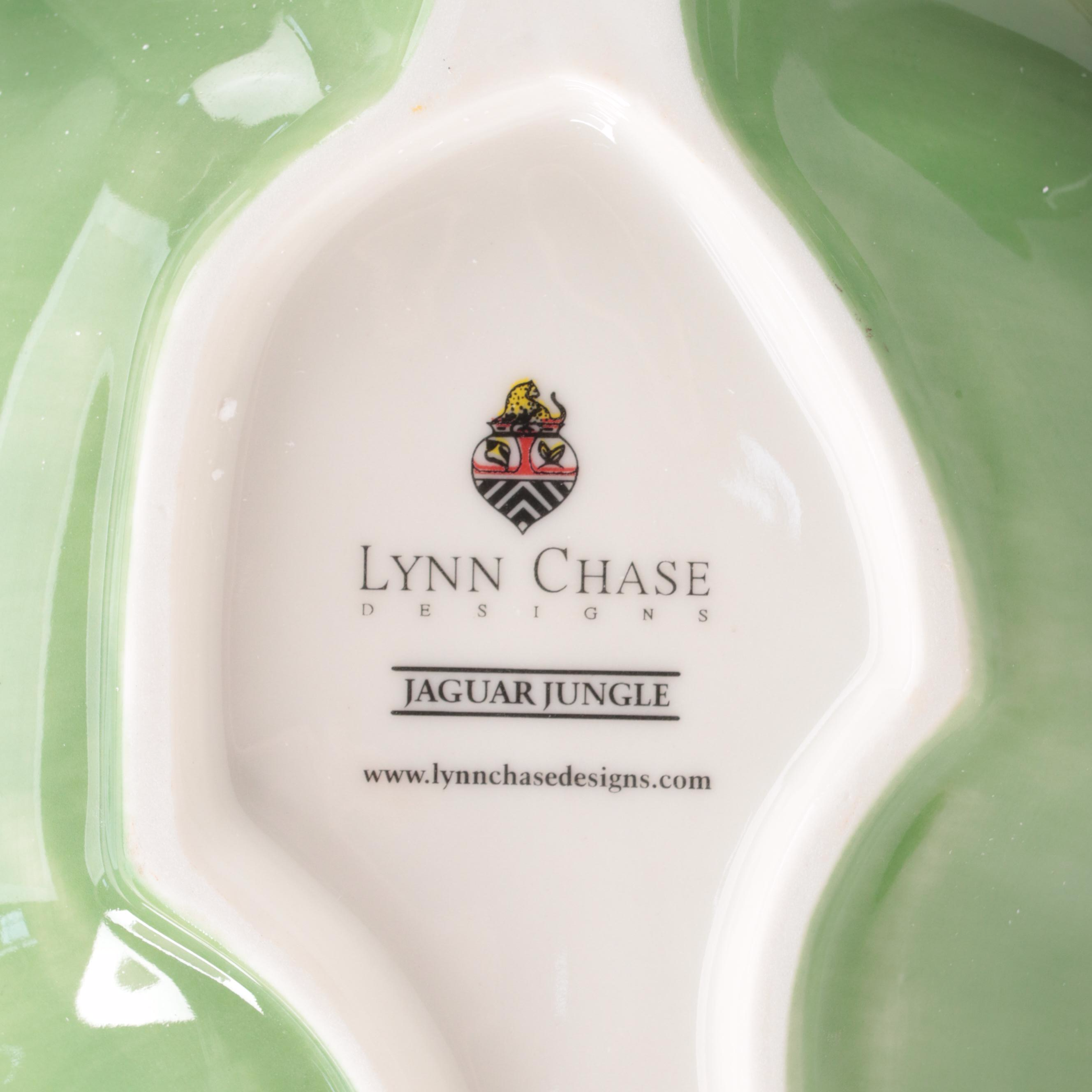 Lynn Chase Designs "Party Time" and "Jaguar Jungle" Porcelain Serving Pieces