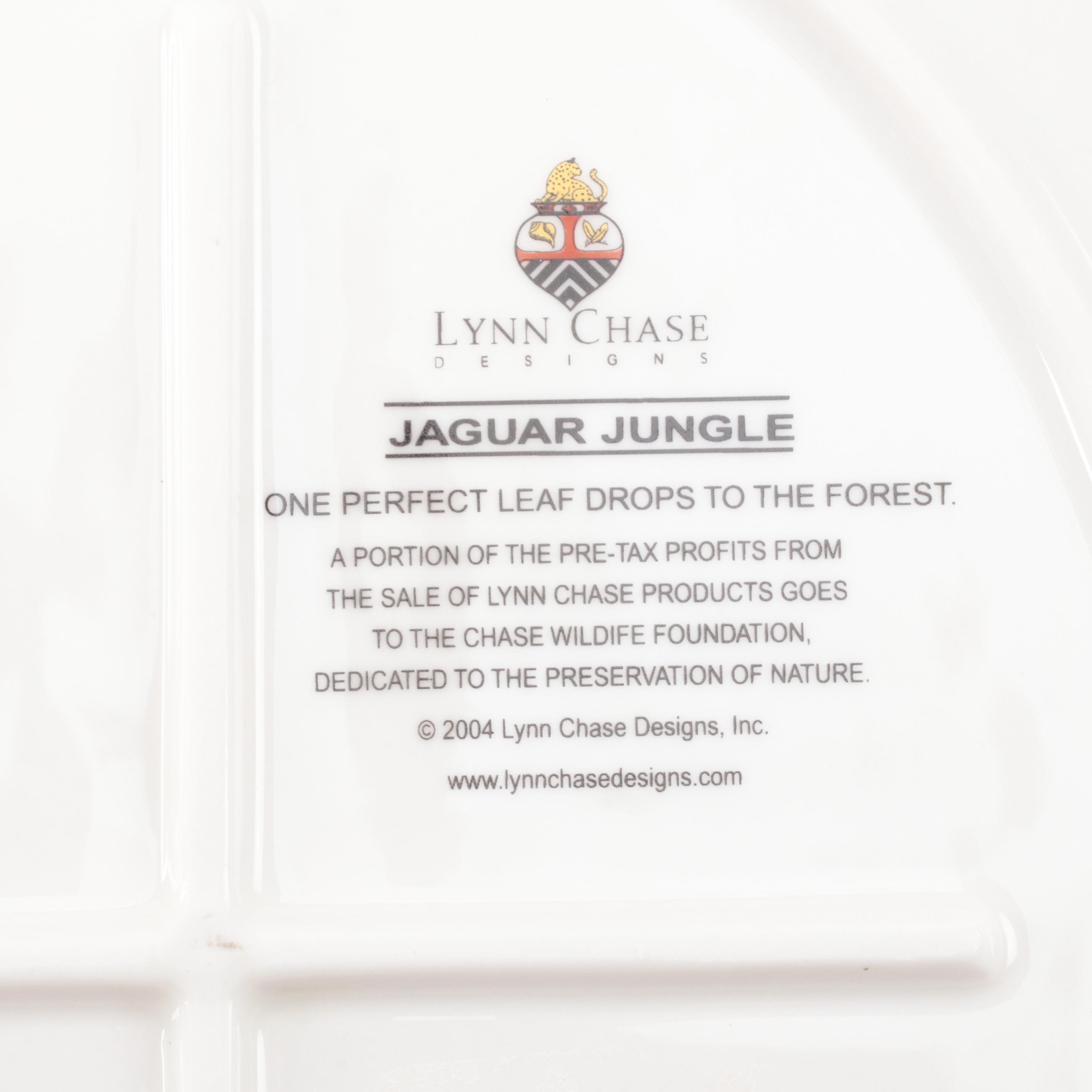 Lynn Chase Designs "Party Time" and "Jaguar Jungle" Porcelain Serving Pieces