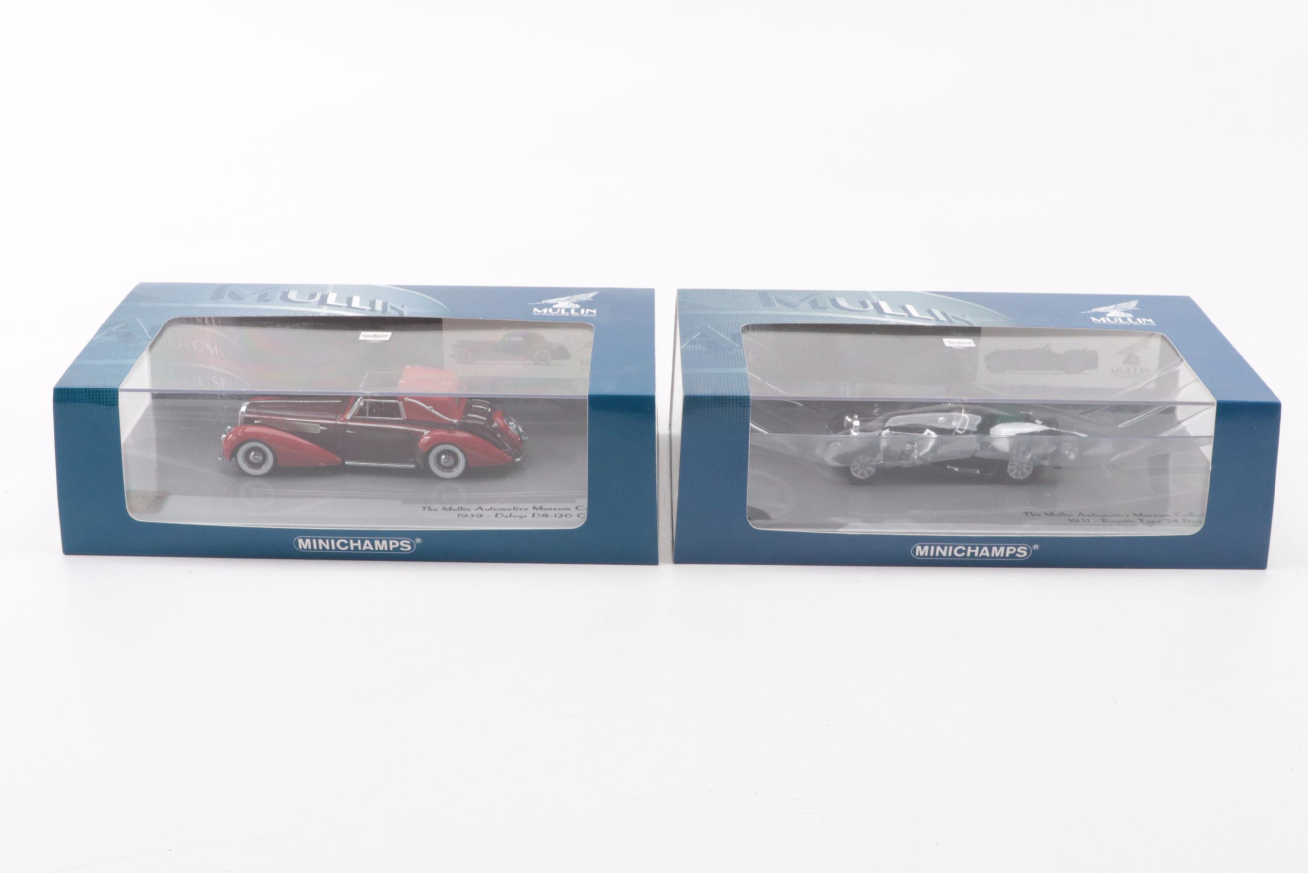 Black Hawk Automotive Museum "1938 Bugatti" and Other Diecast Model Cars