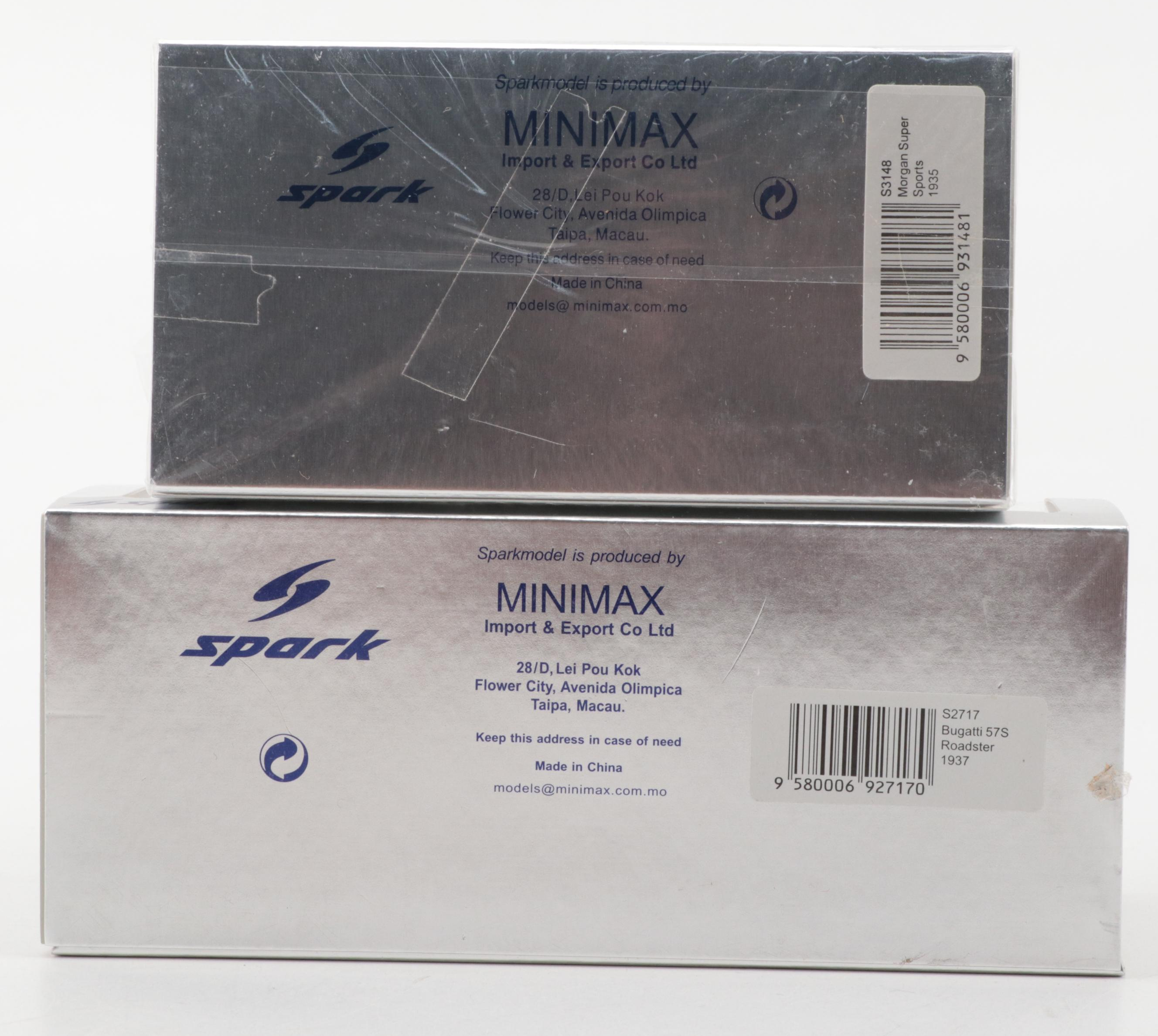 Black Hawk Automotive Museum "1938 Bugatti" and Other Diecast Model Cars