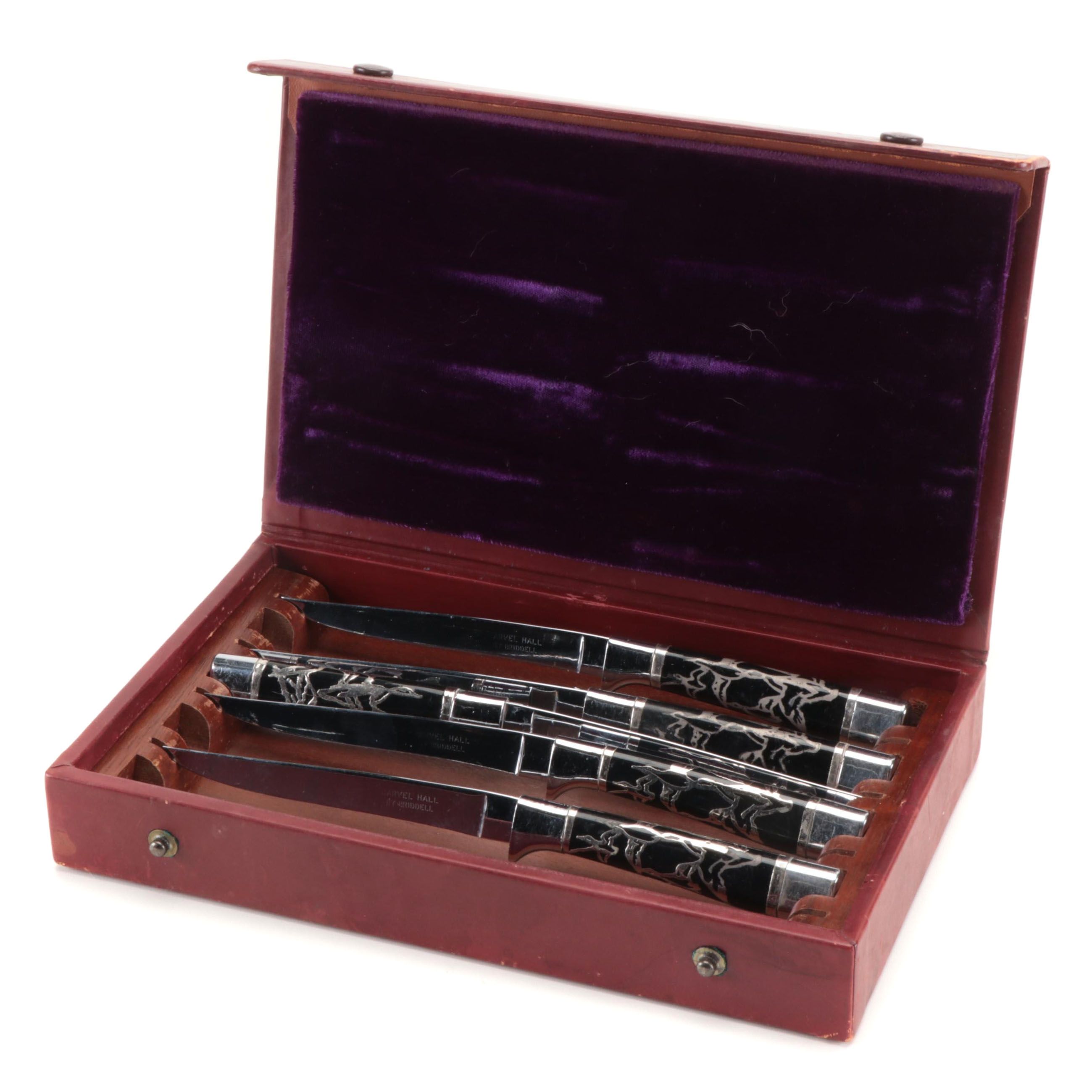 Carvel Hall Cutlery Set and Case "The Duck Blind" by Aiden Lassell Ripley