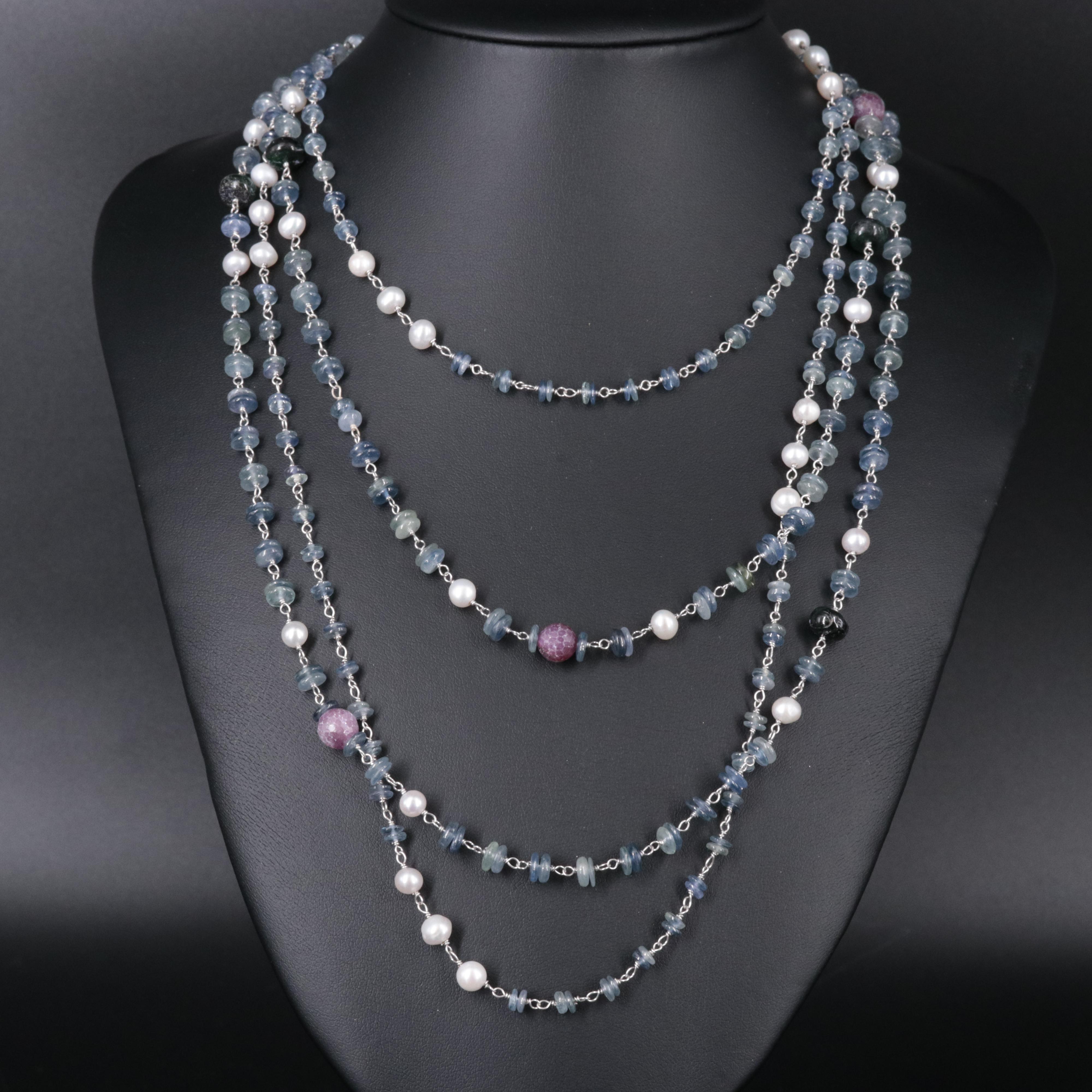 Sterling Silver Gemstone Necklaces