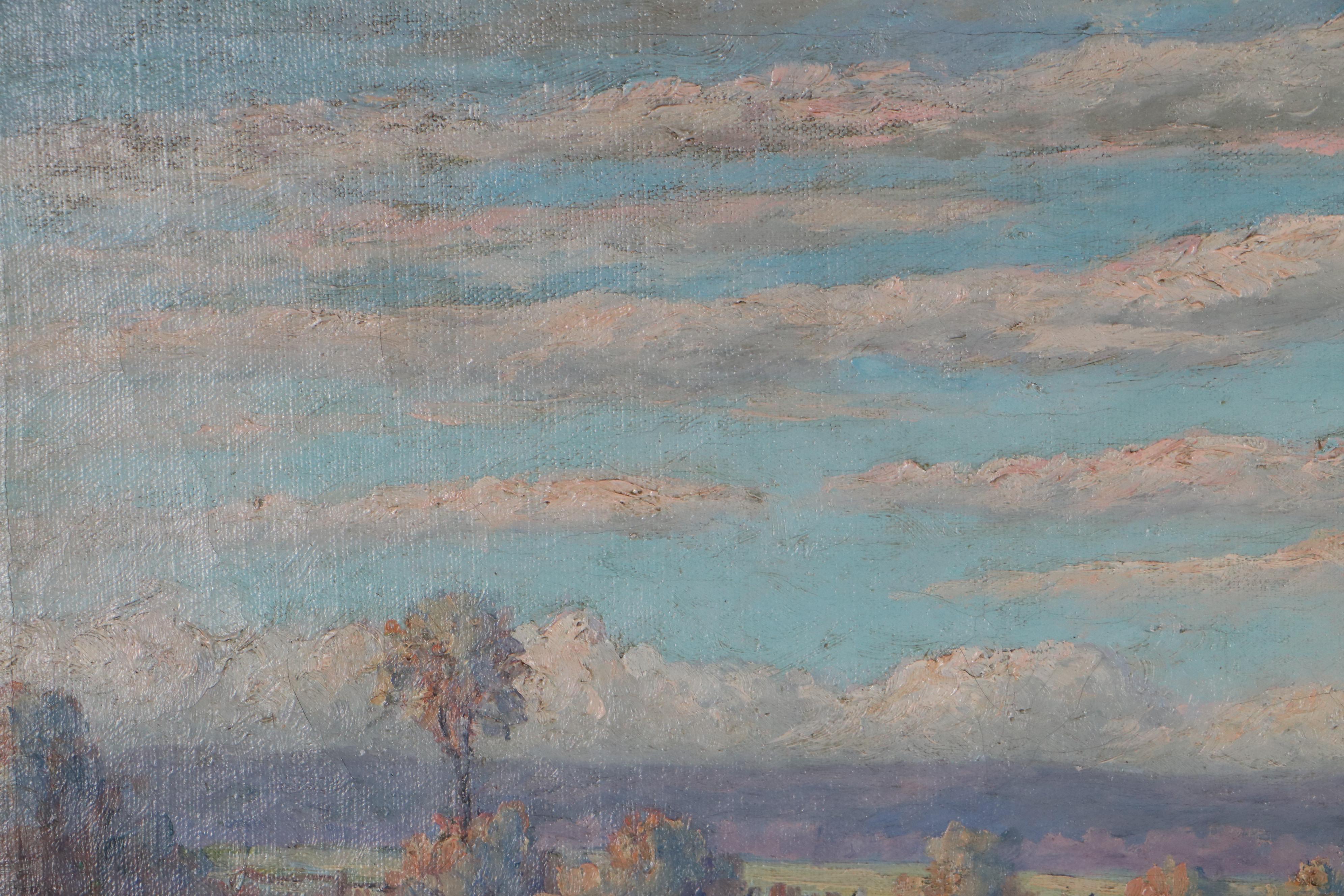 William Reuben Clawson Landscape Oil Painting, Early 20th Century