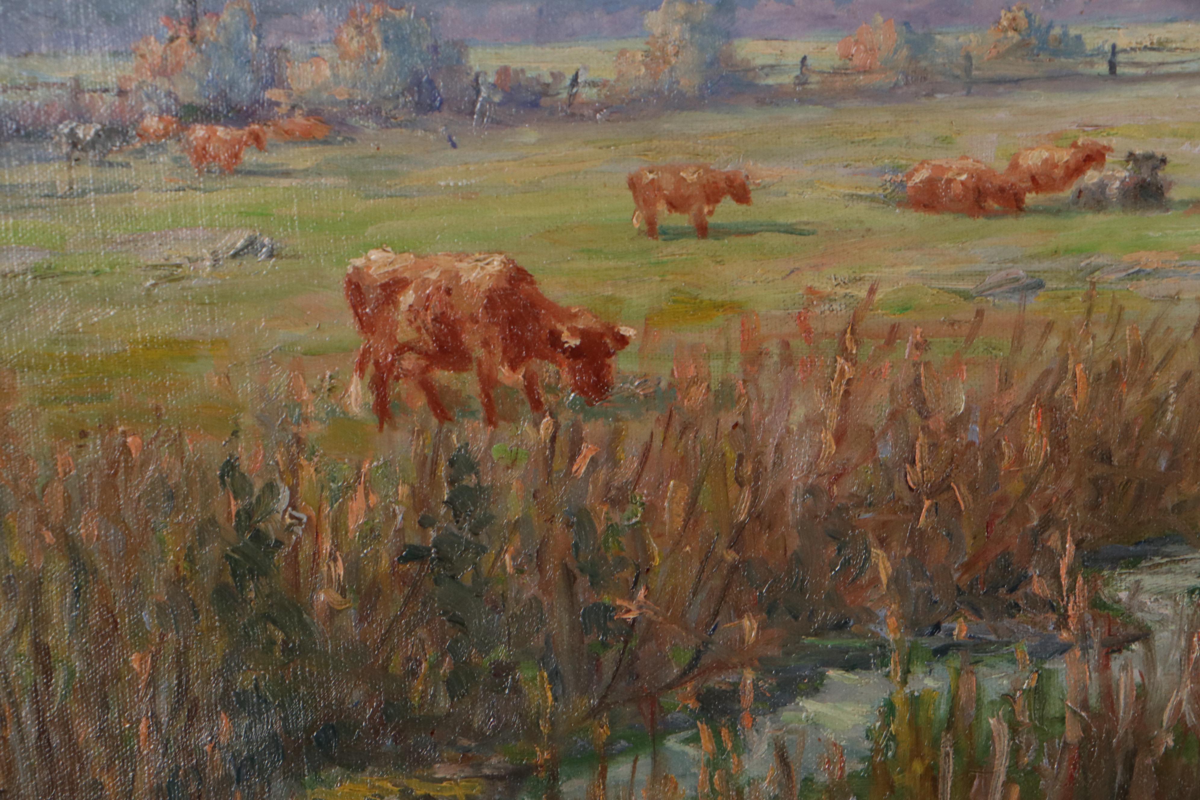 William Reuben Clawson Landscape Oil Painting, Early 20th Century