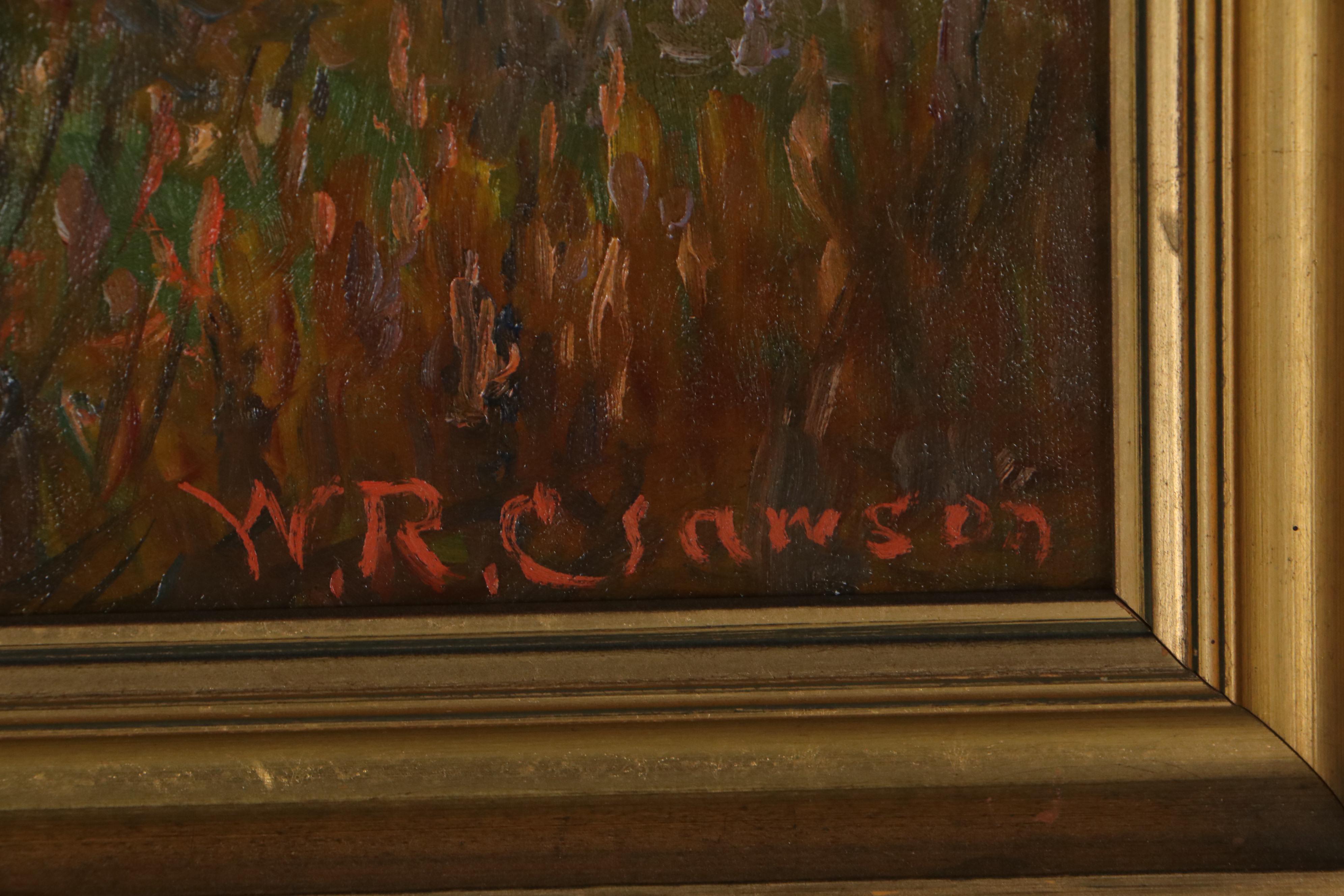 William Reuben Clawson Landscape Oil Painting, Early 20th Century