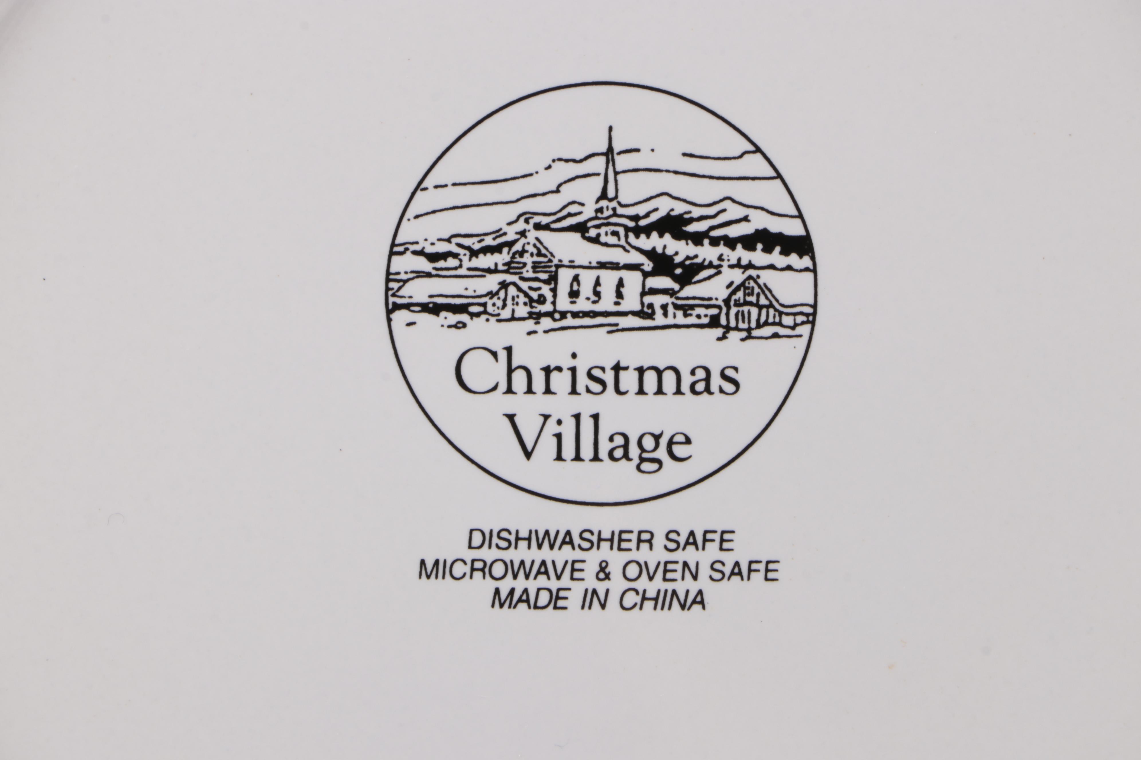 Nikko and Christmas Village Christmas Tree Dinnerware Collection