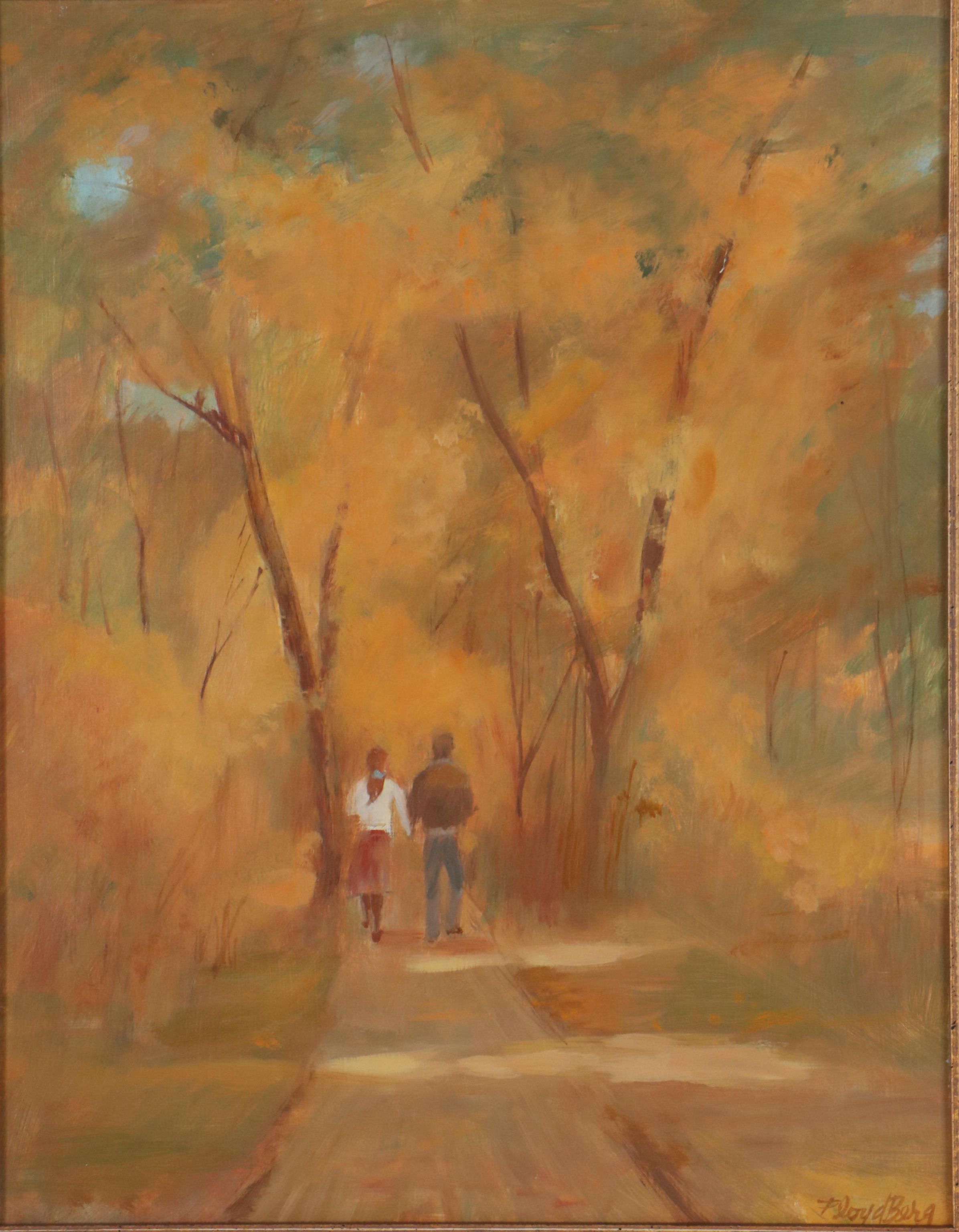Floyd Berg Oil Painting of Forest Path