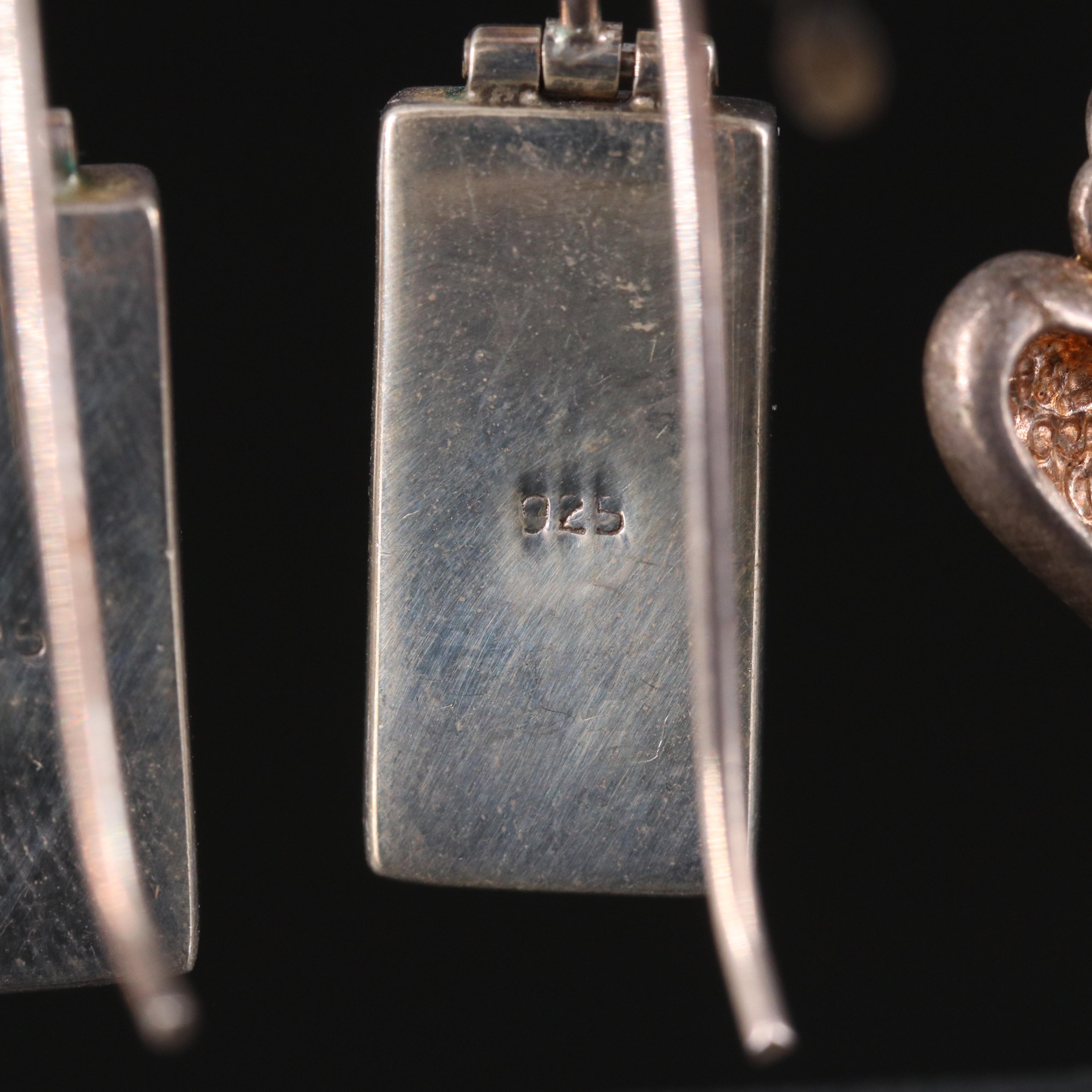 Southwestern and Heart Sterling Earring Selection