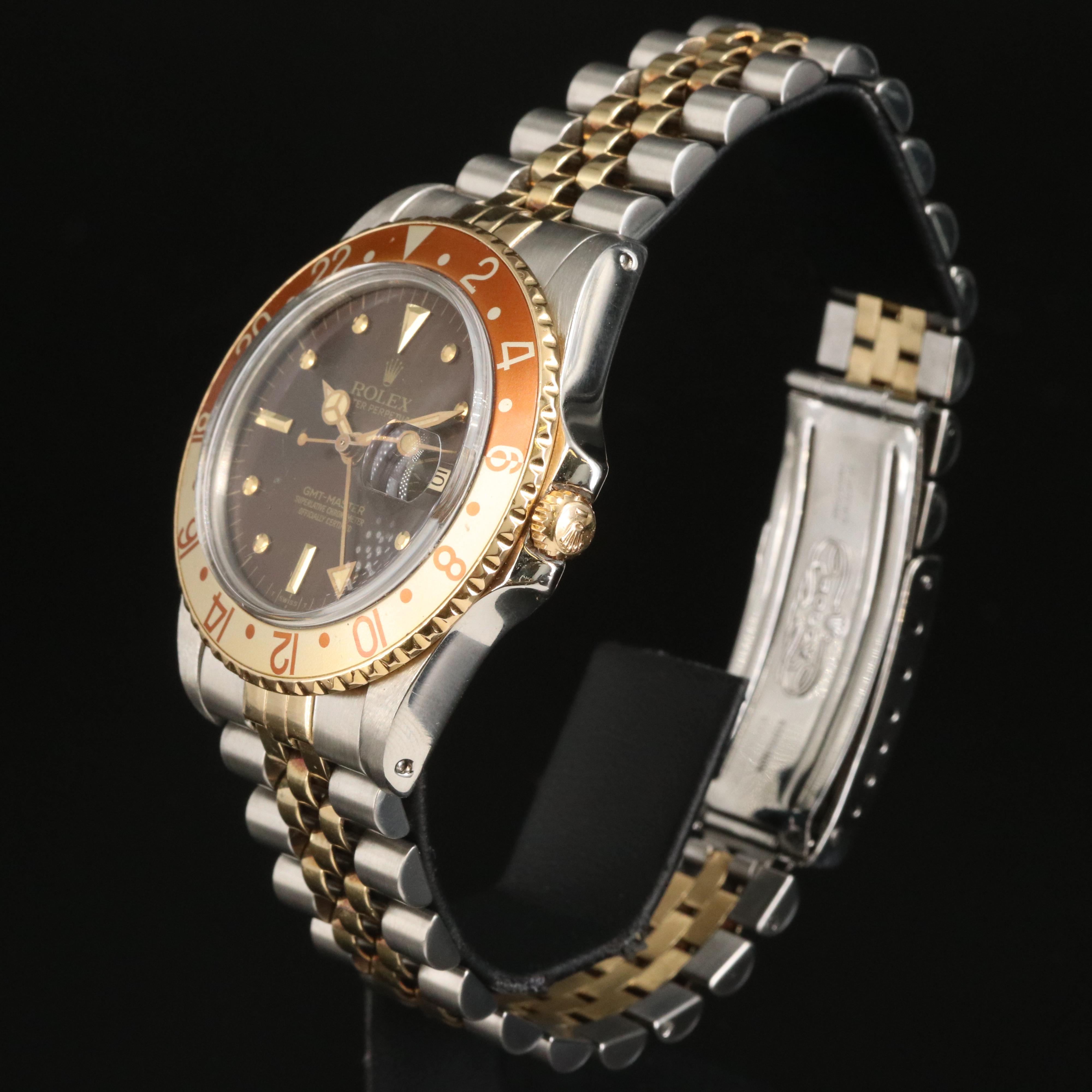 1979 Rolex GMT-Master Steel and Gold Root Beer Watch