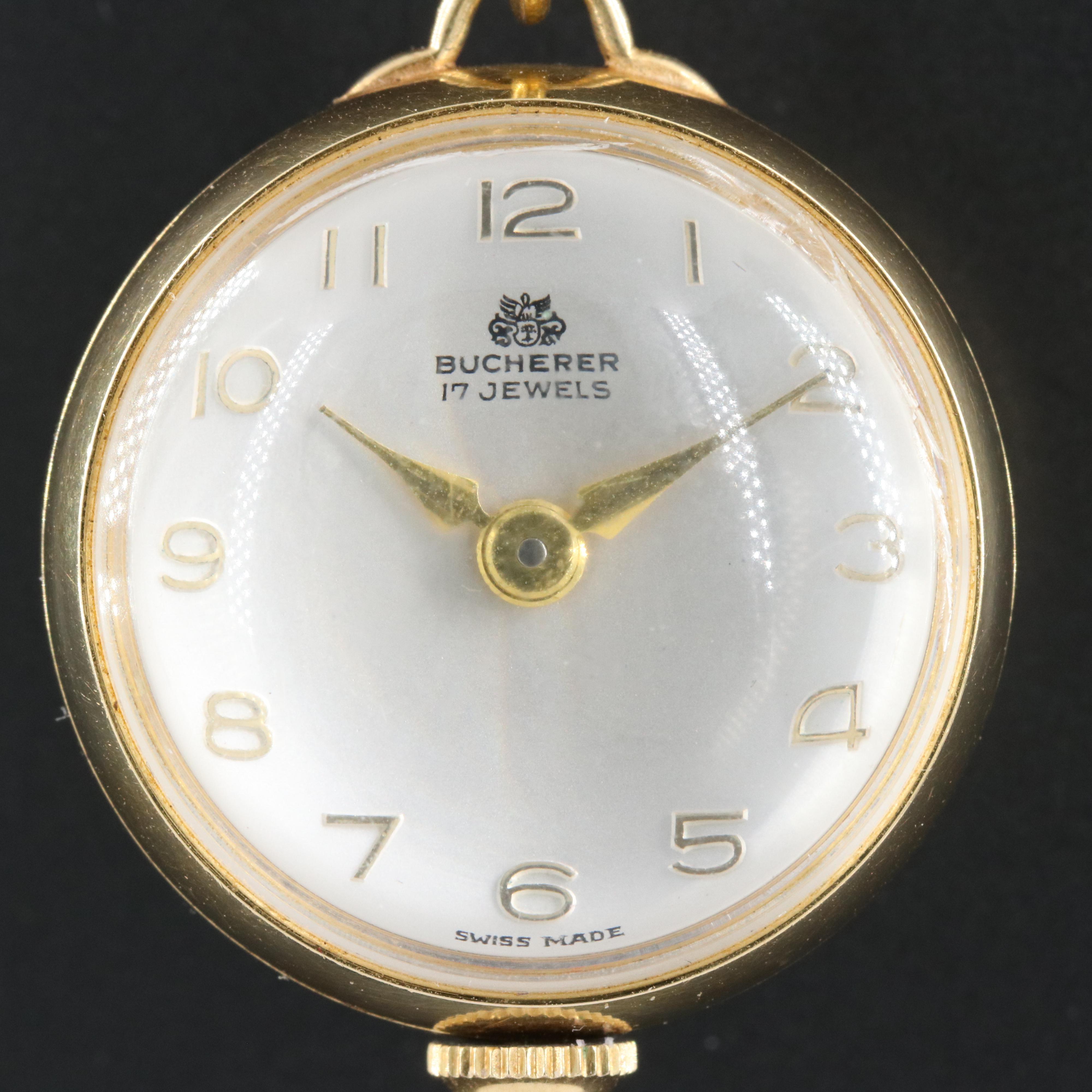 18K Bucherer Pendant with 14K Chain