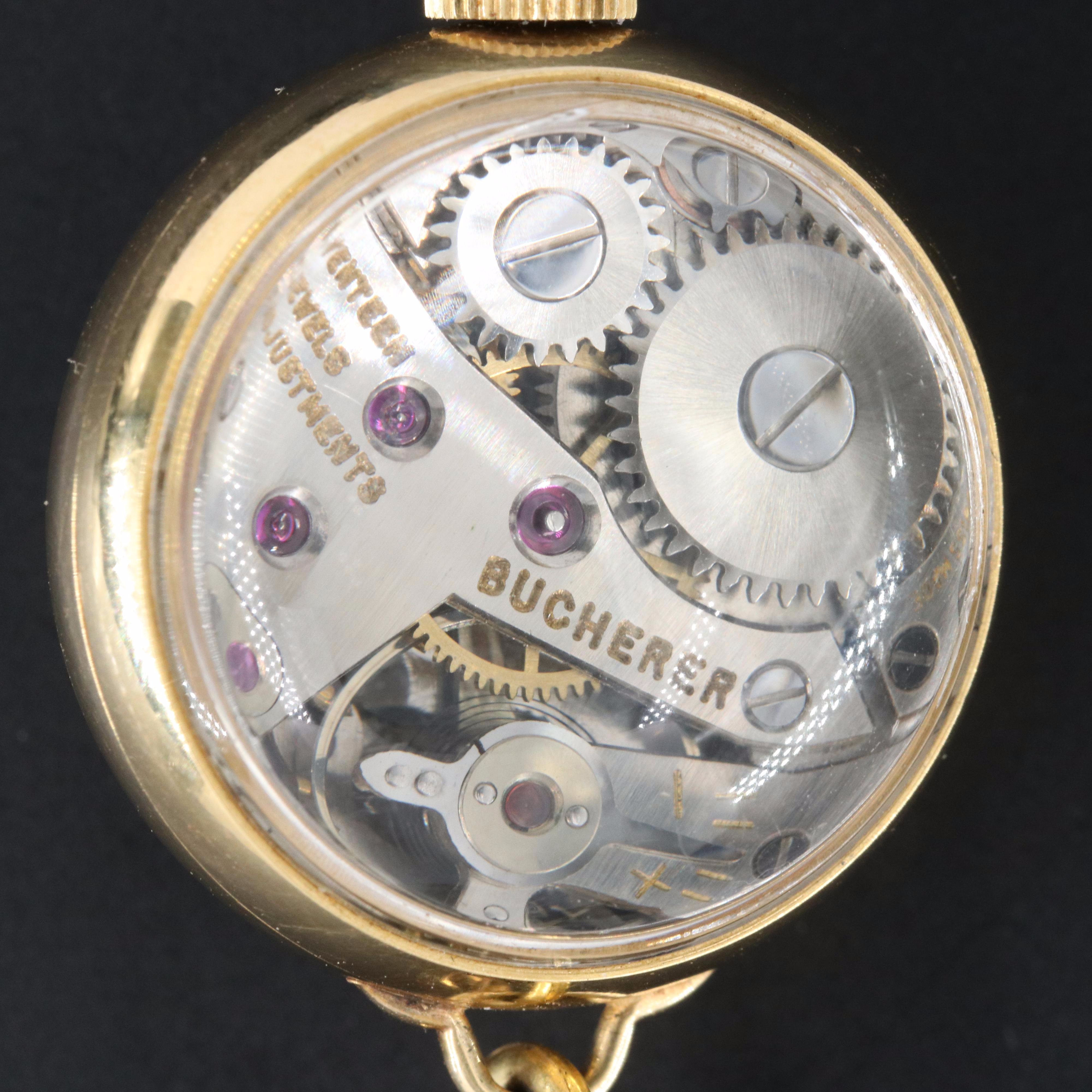 18K Bucherer Pendant with 14K Chain