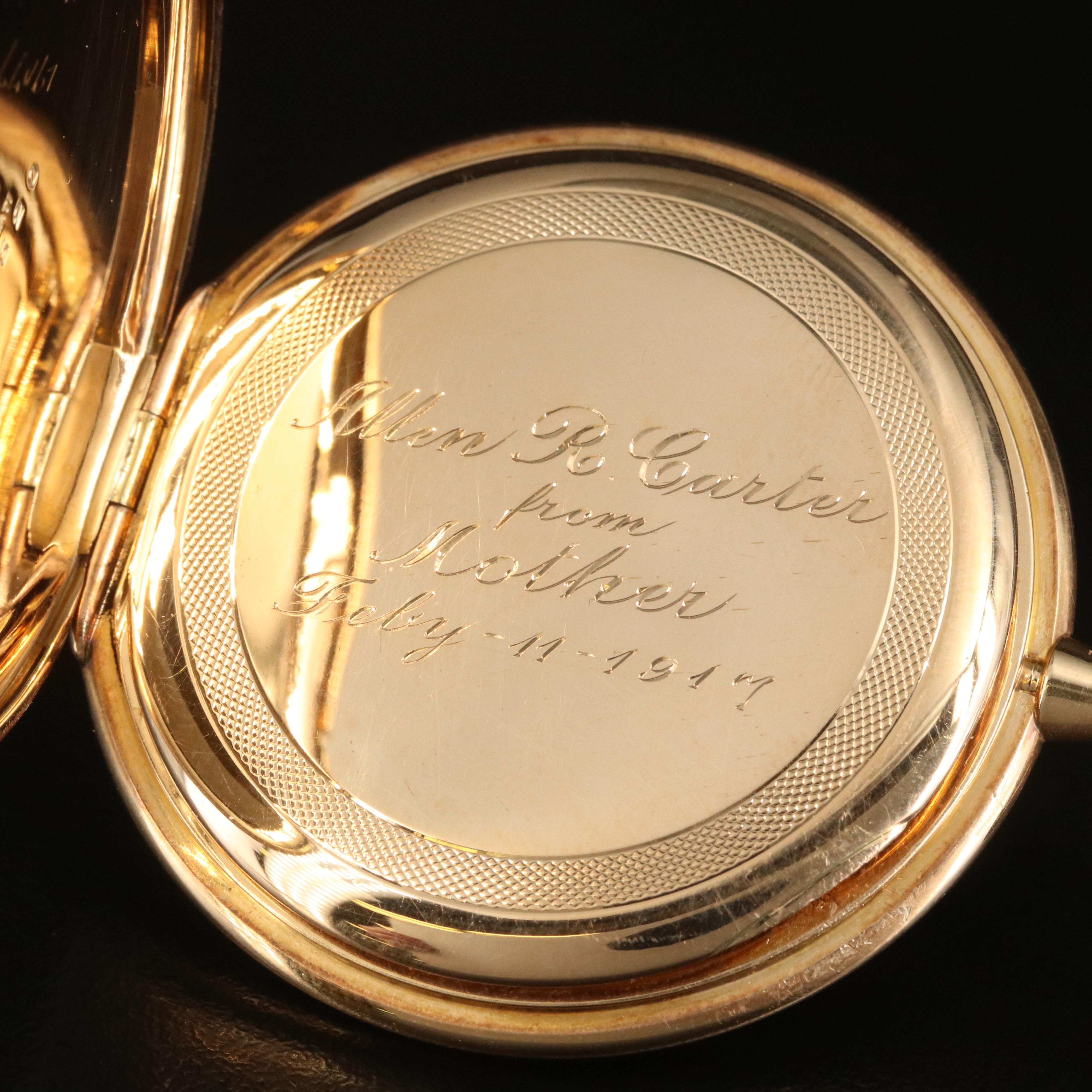 Antique 14K Gruen Veri-Thin Precision Swiss Movement Pocket Watch