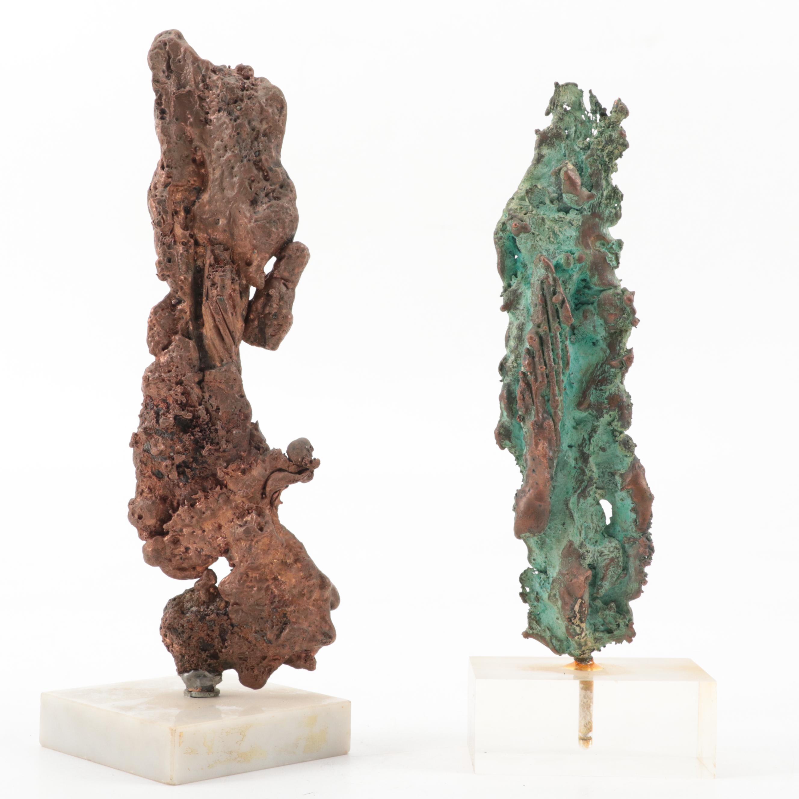 Frederick Ahrens Abstract Welded Metal Sculptures, Late 20th Century