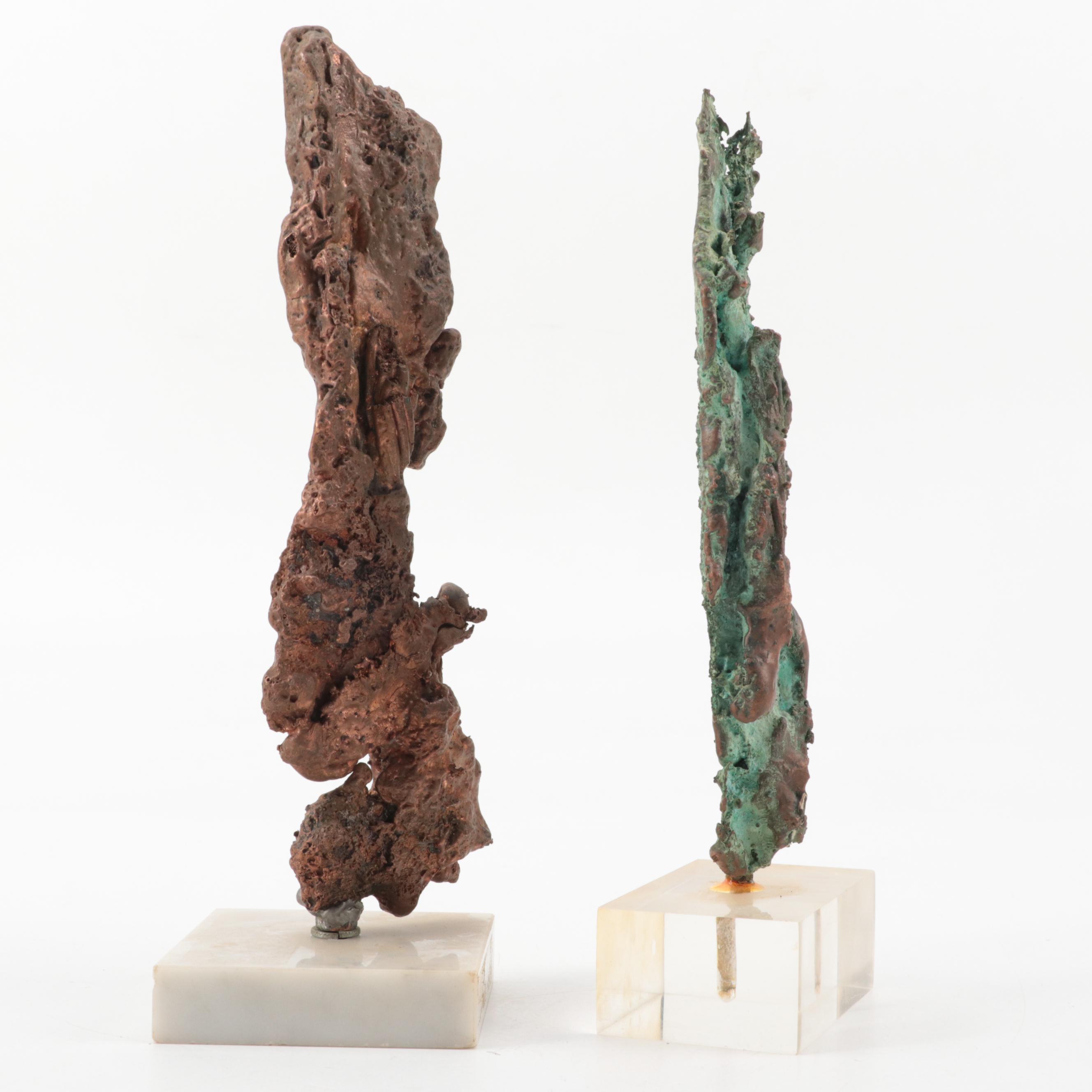 Frederick Ahrens Abstract Welded Metal Sculptures, Late 20th Century