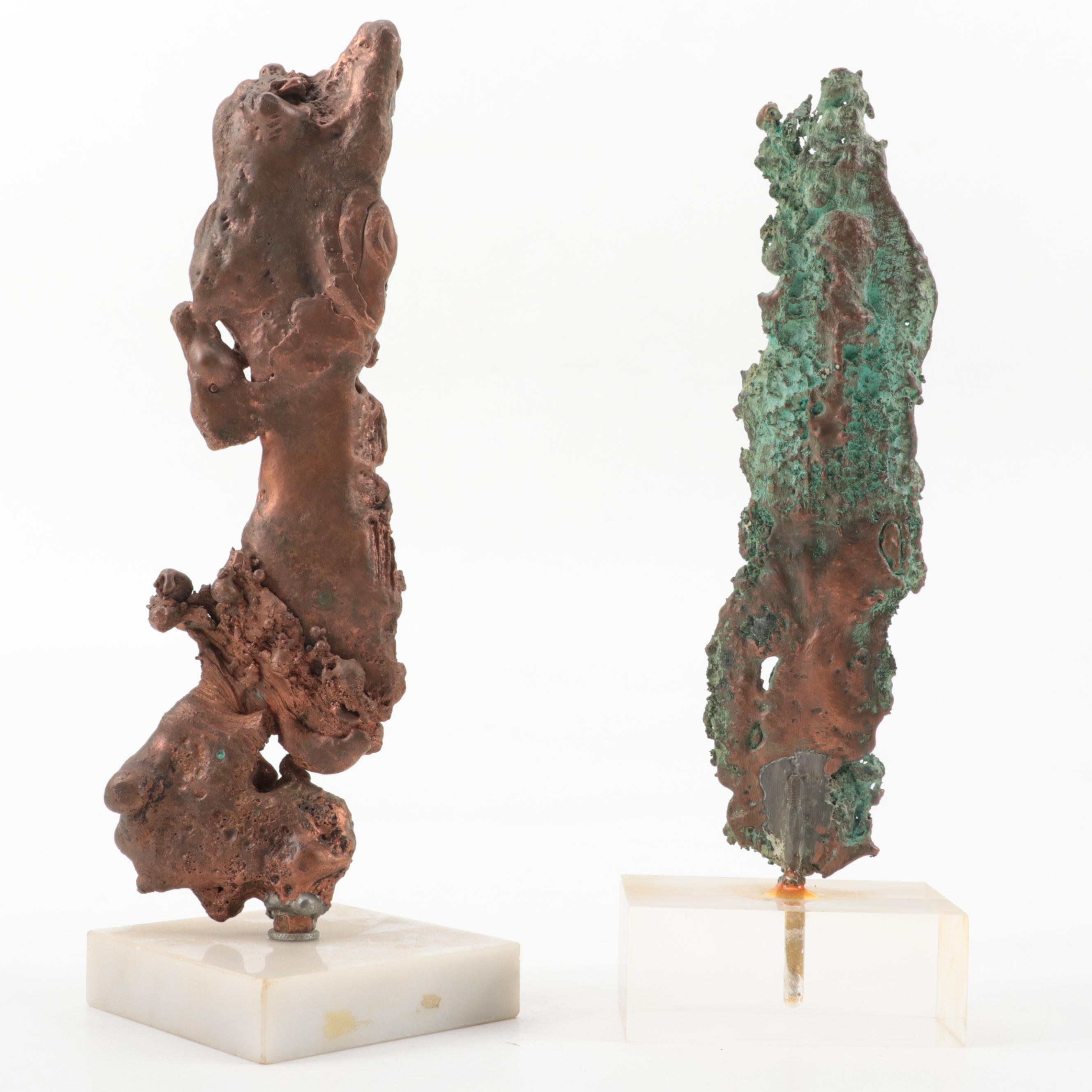 Frederick Ahrens Abstract Welded Metal Sculptures, Late 20th Century