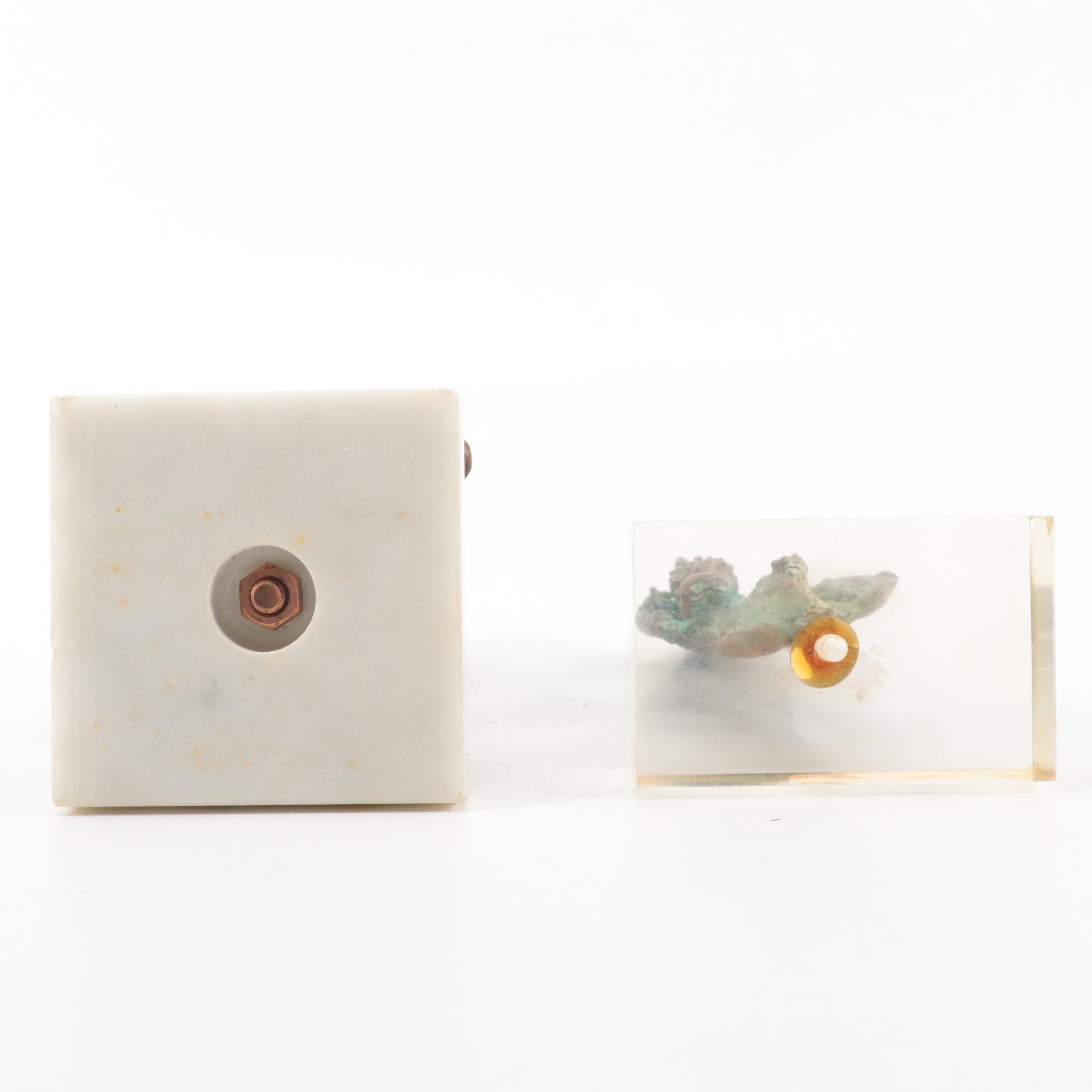 Frederick Ahrens Abstract Welded Metal Sculptures, Late 20th Century