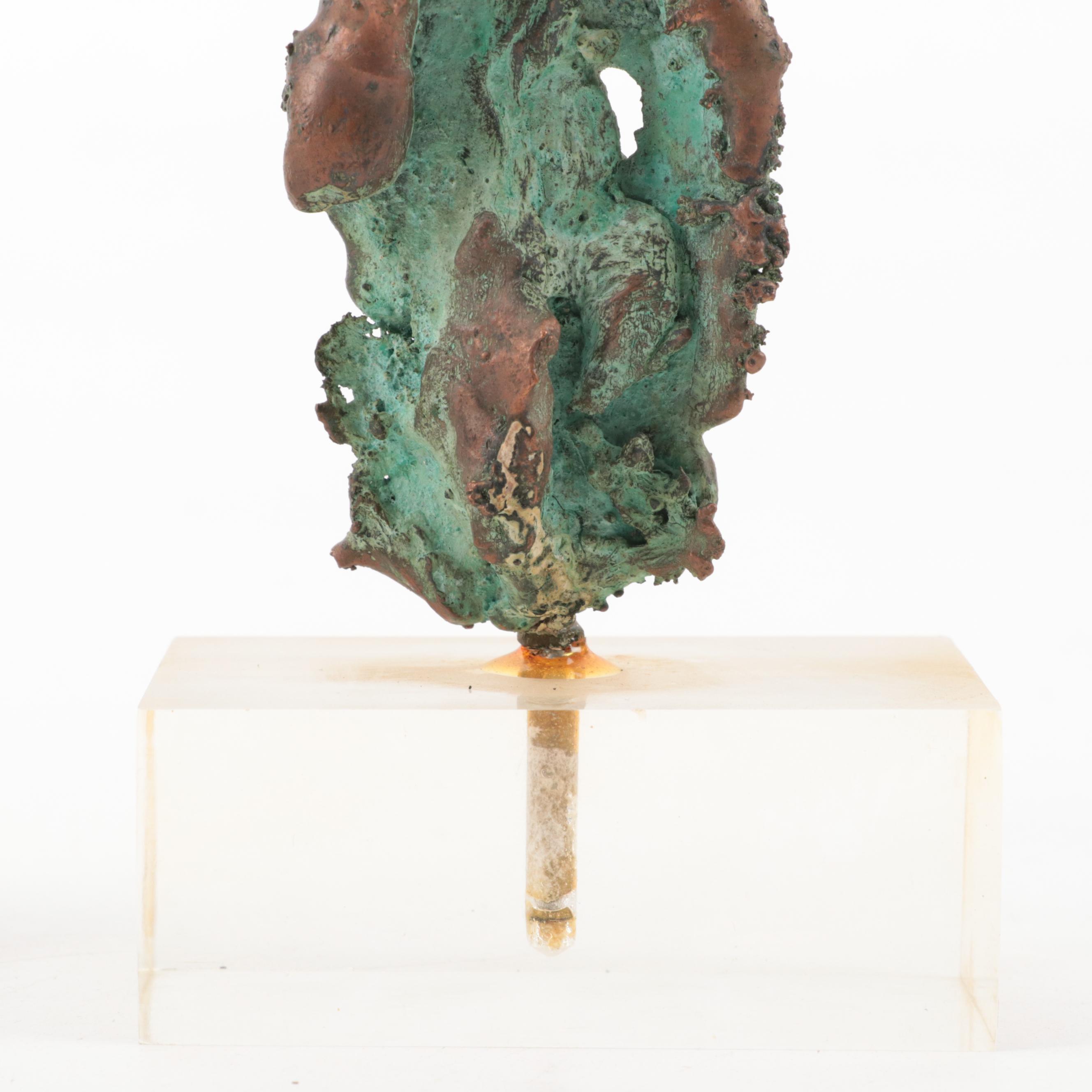 Frederick Ahrens Abstract Welded Metal Sculptures, Late 20th Century