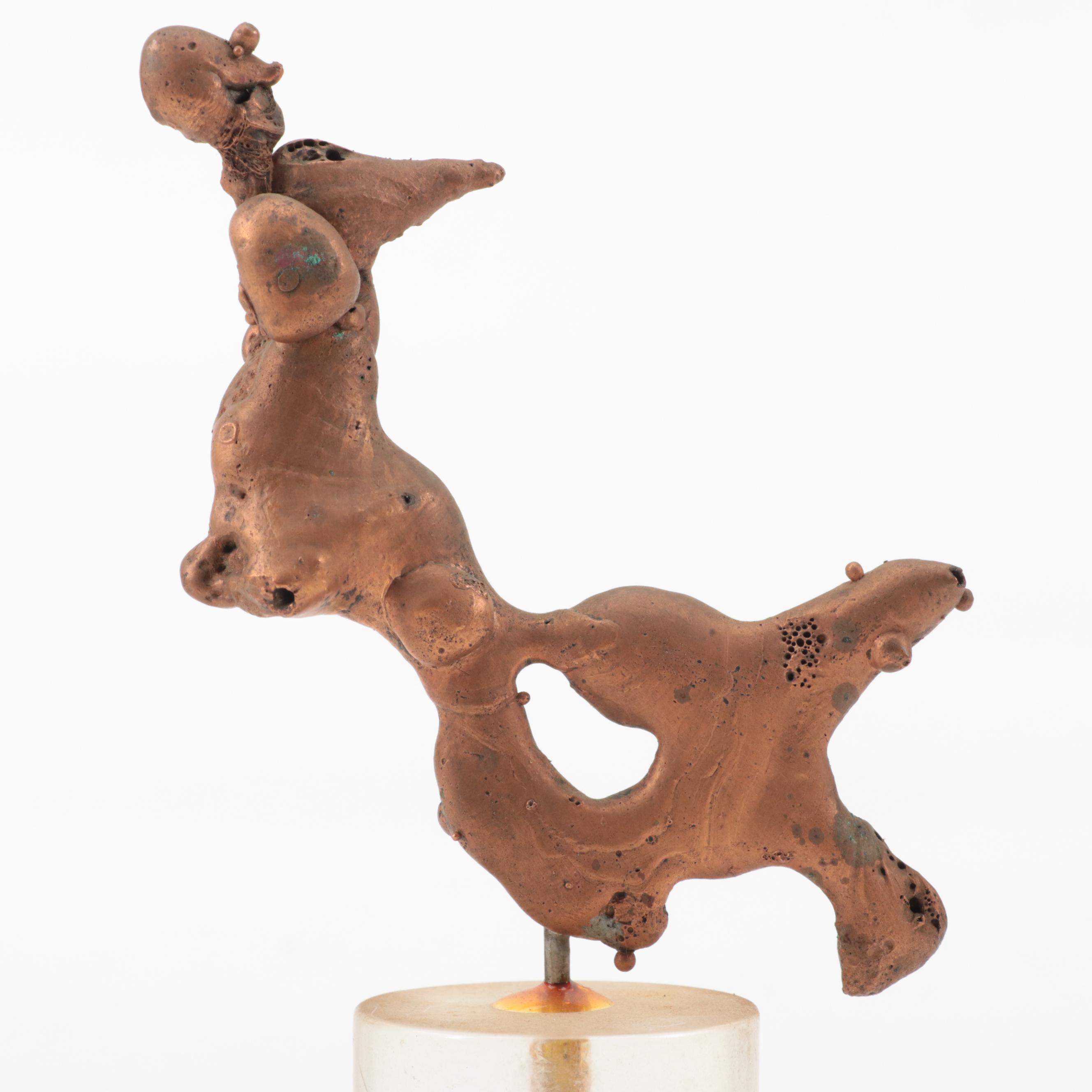 Frederick Ahrens Abstract Welded Metal Sculptures, Late 20th Century