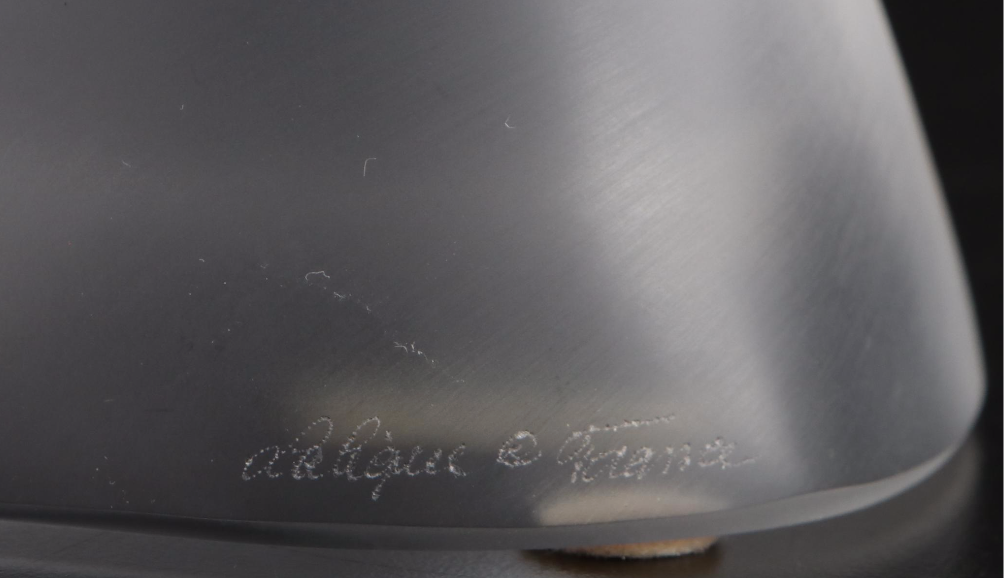 Lalique Crystal Ram's Head