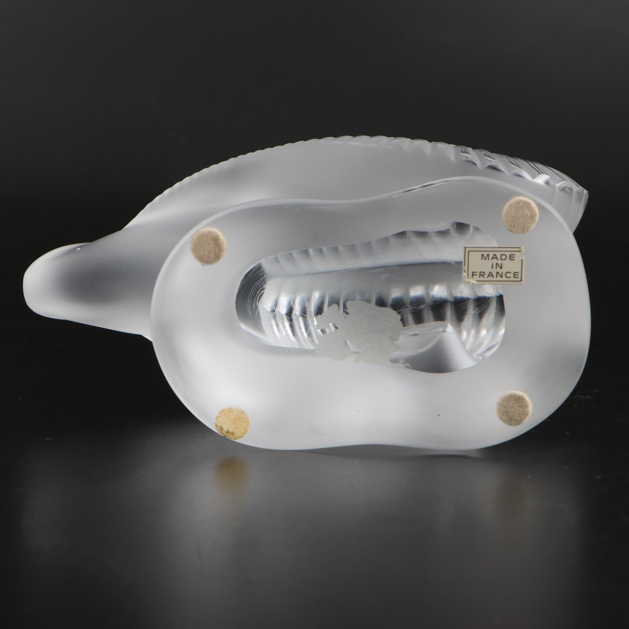 Lalique Crystal Ram's Head