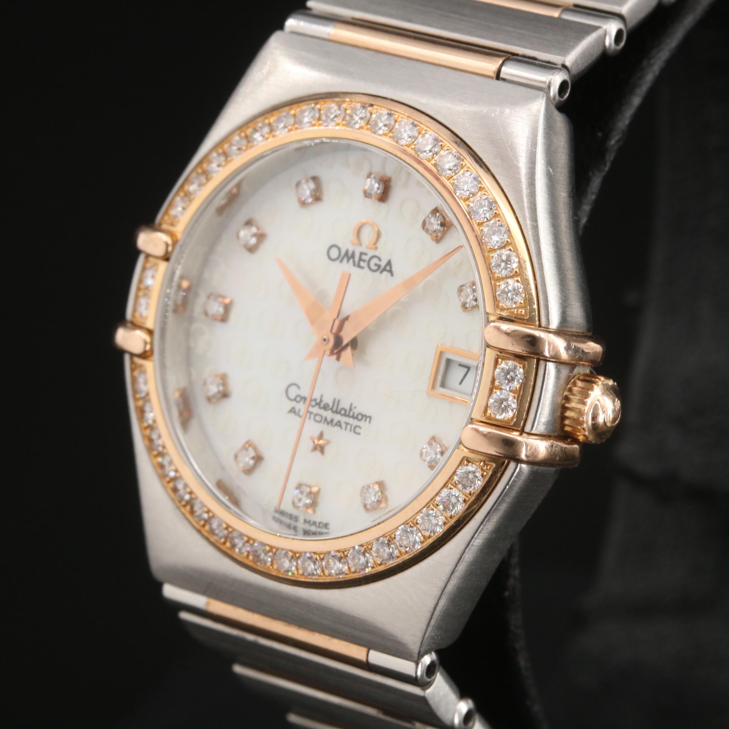 18K and Diamond 1998 Omega Constellation 50 Years Watch