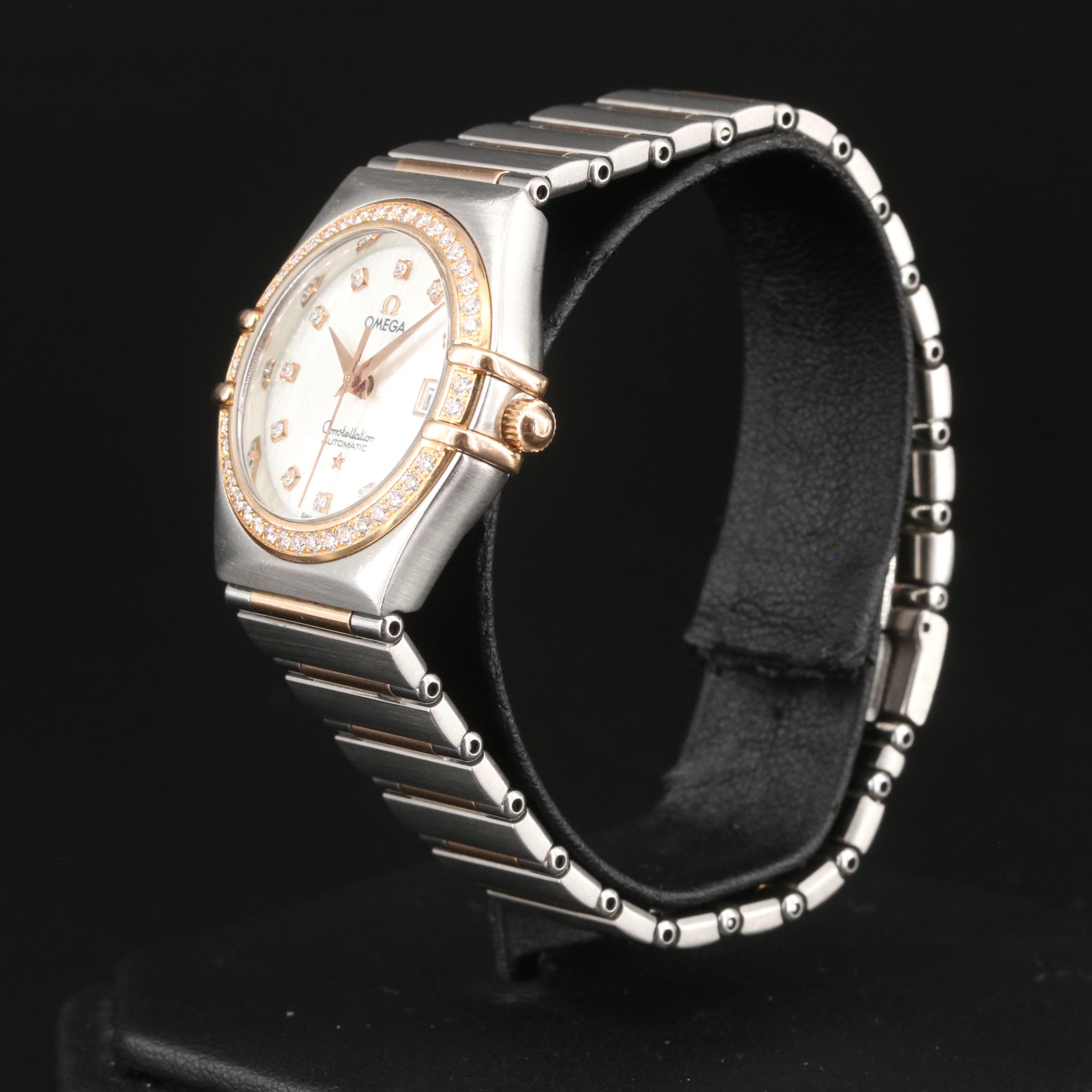 18K and Diamond 1998 Omega Constellation 50 Years Watch