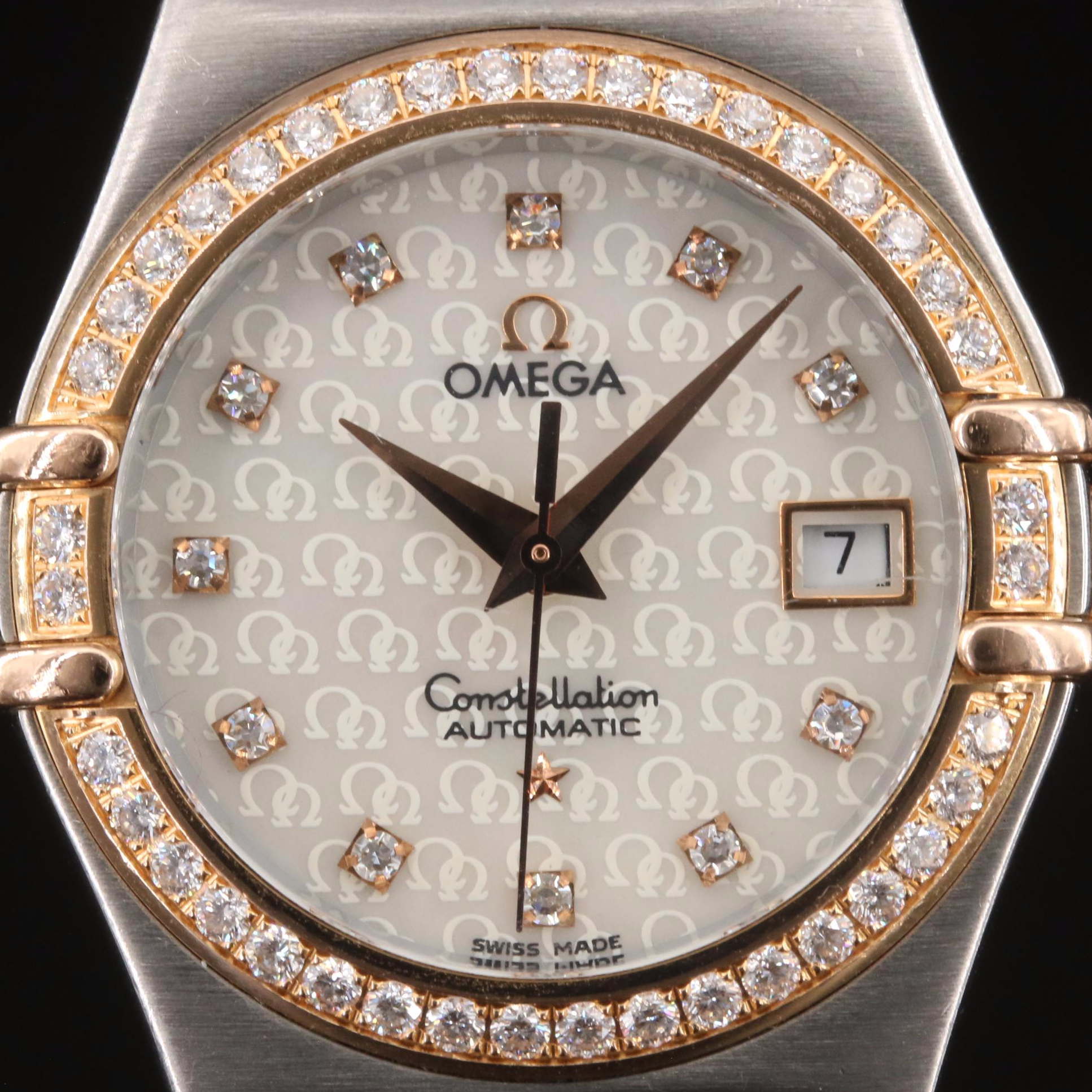 18K and Diamond 1998 Omega Constellation 50 Years Watch