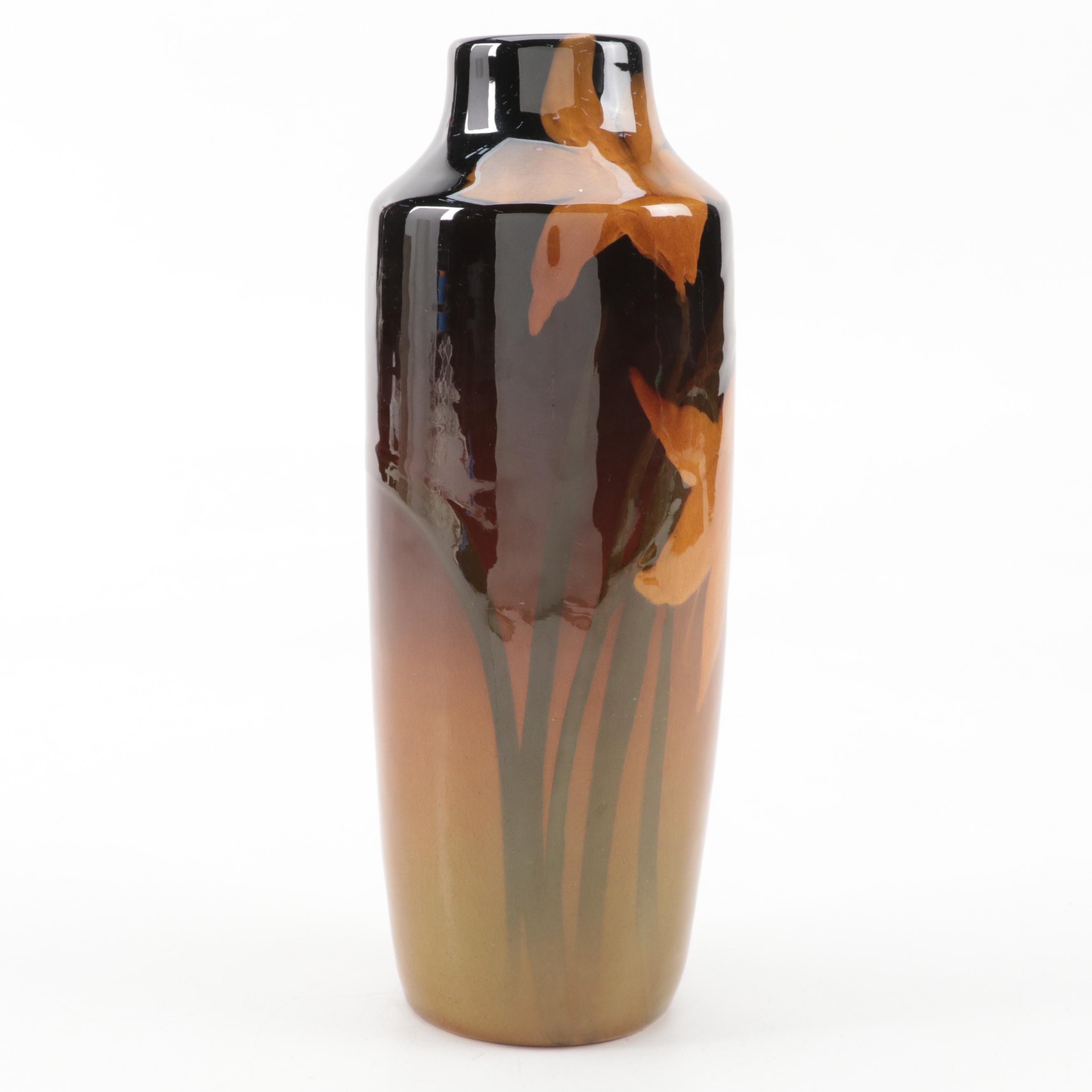 Irene Bishop for Rookwood Pottery Glazed Ceramic Vase, 1904