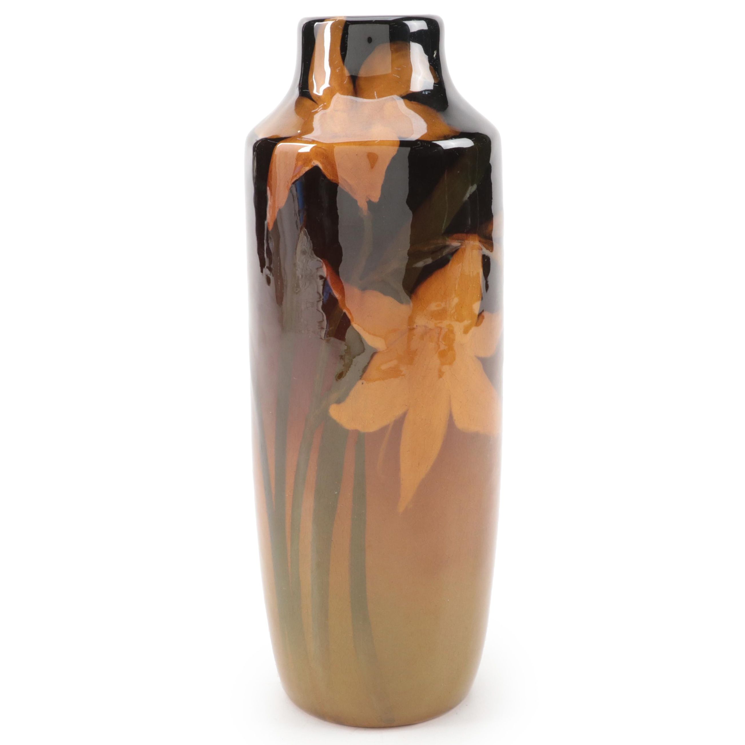 Irene Bishop for Rookwood Pottery Glazed Ceramic Vase, 1904