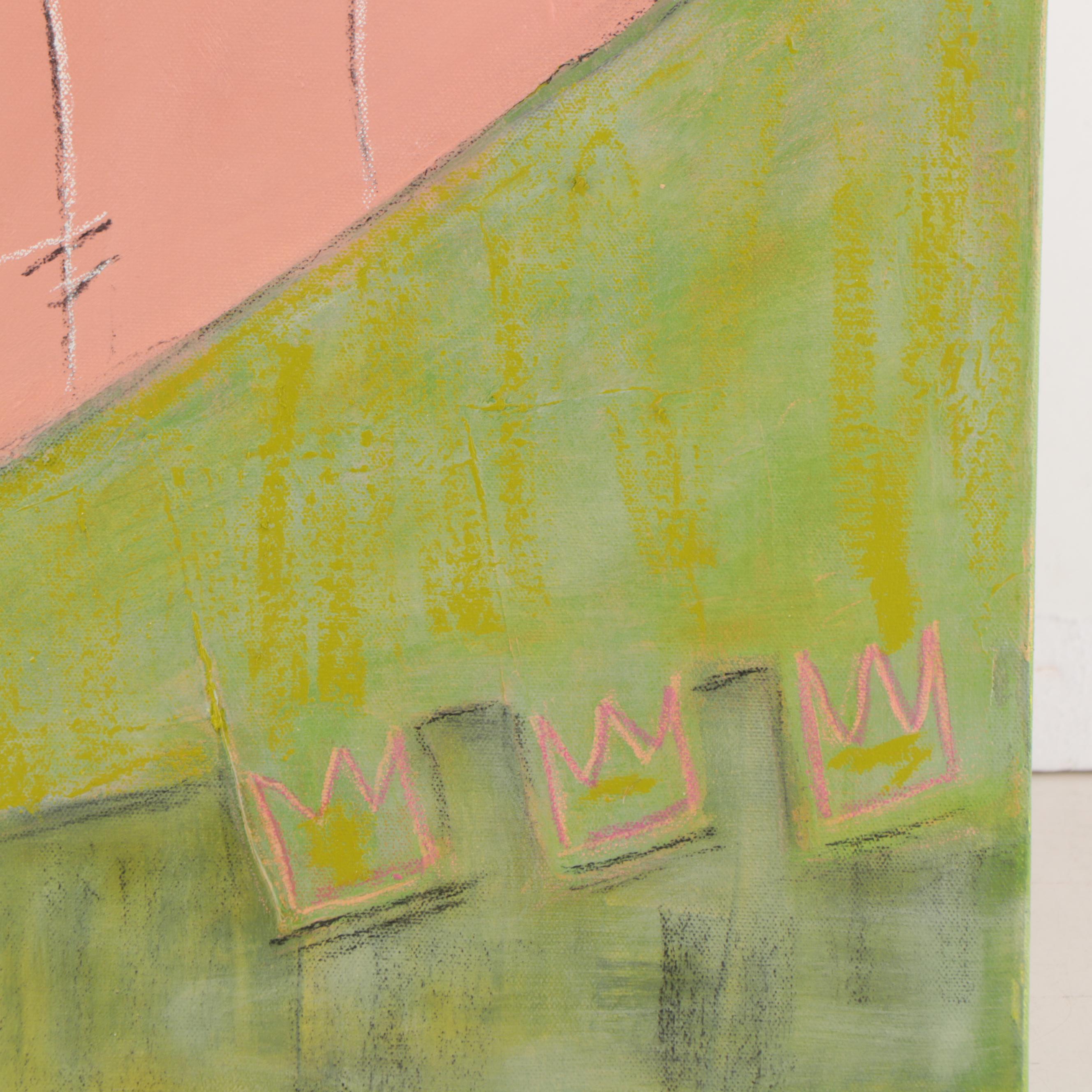 Katie Howson Mixed Media Painting, 21st Century