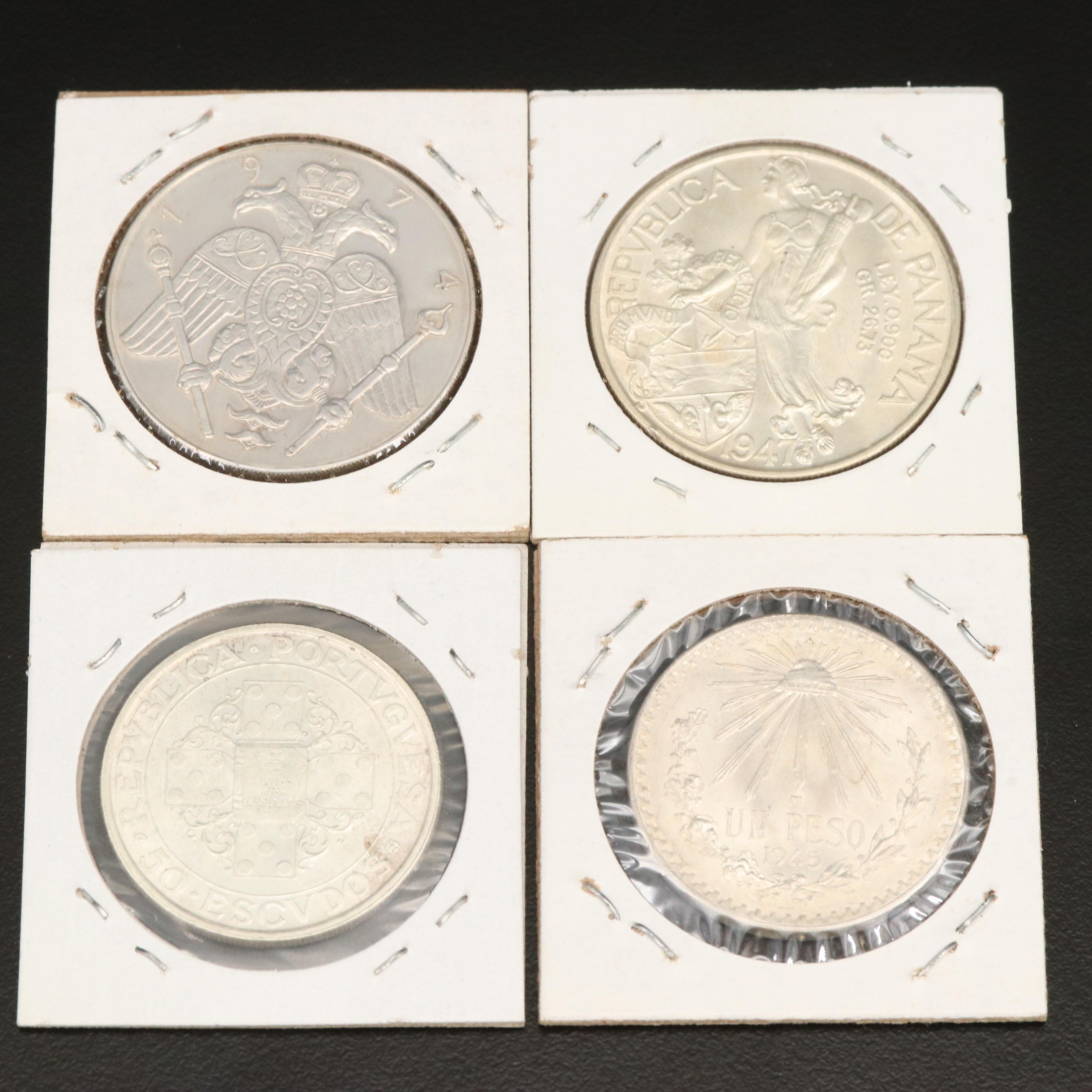 Group of Ten Foreign Silver Coins