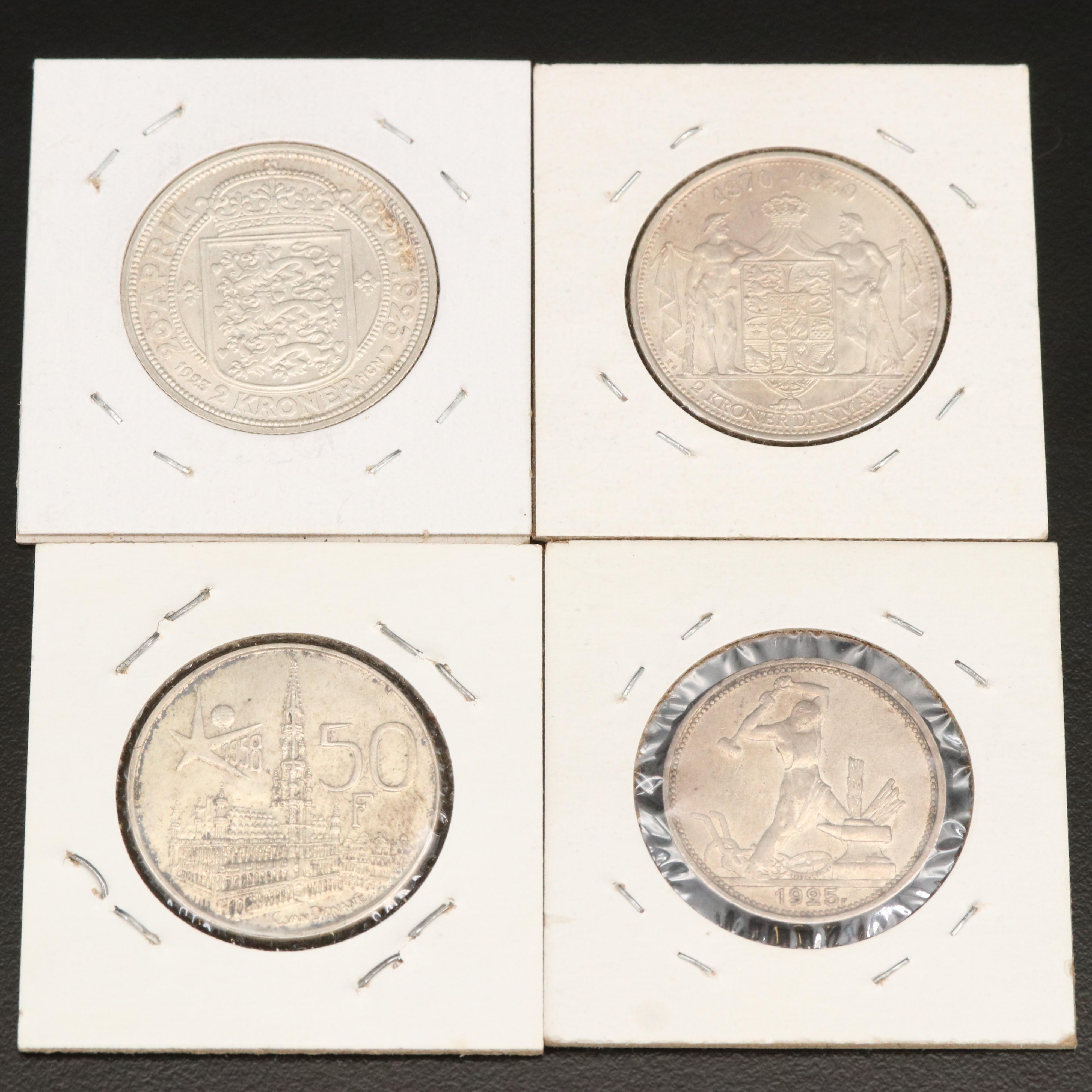 Group of Ten Foreign Silver Coins