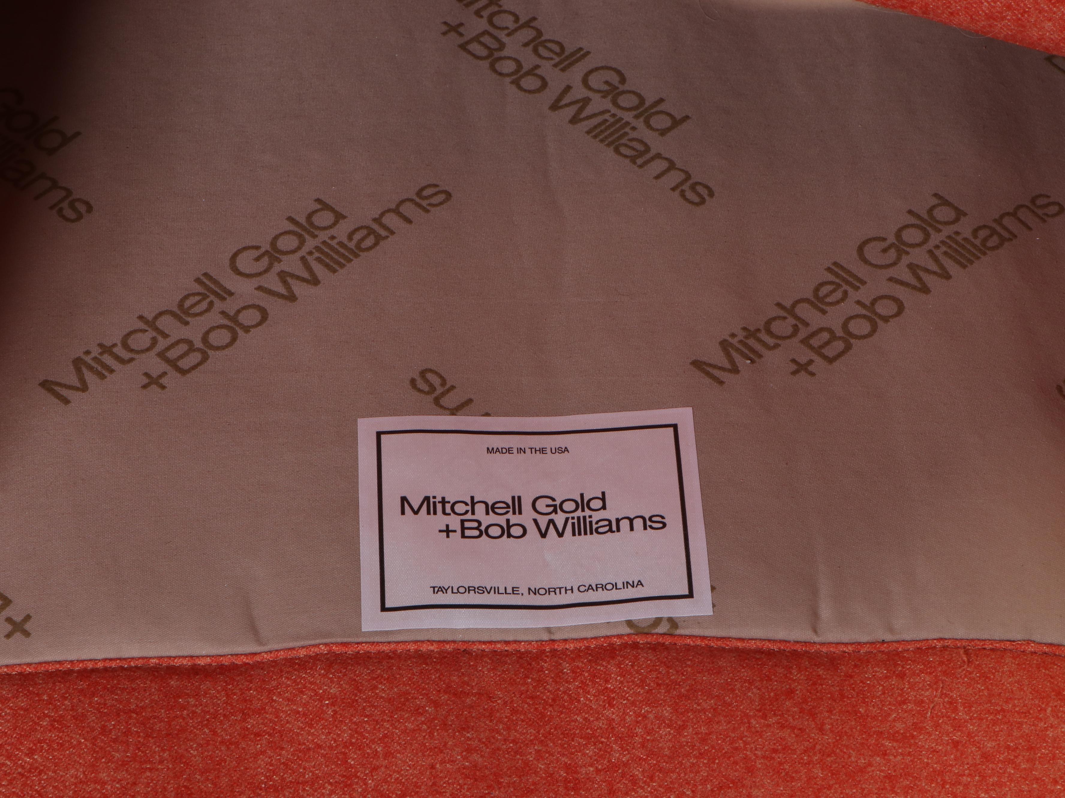 Mitchell Gold + Bob Williams "Tilton" Brushed Stainless Steel Swivel-Recliner