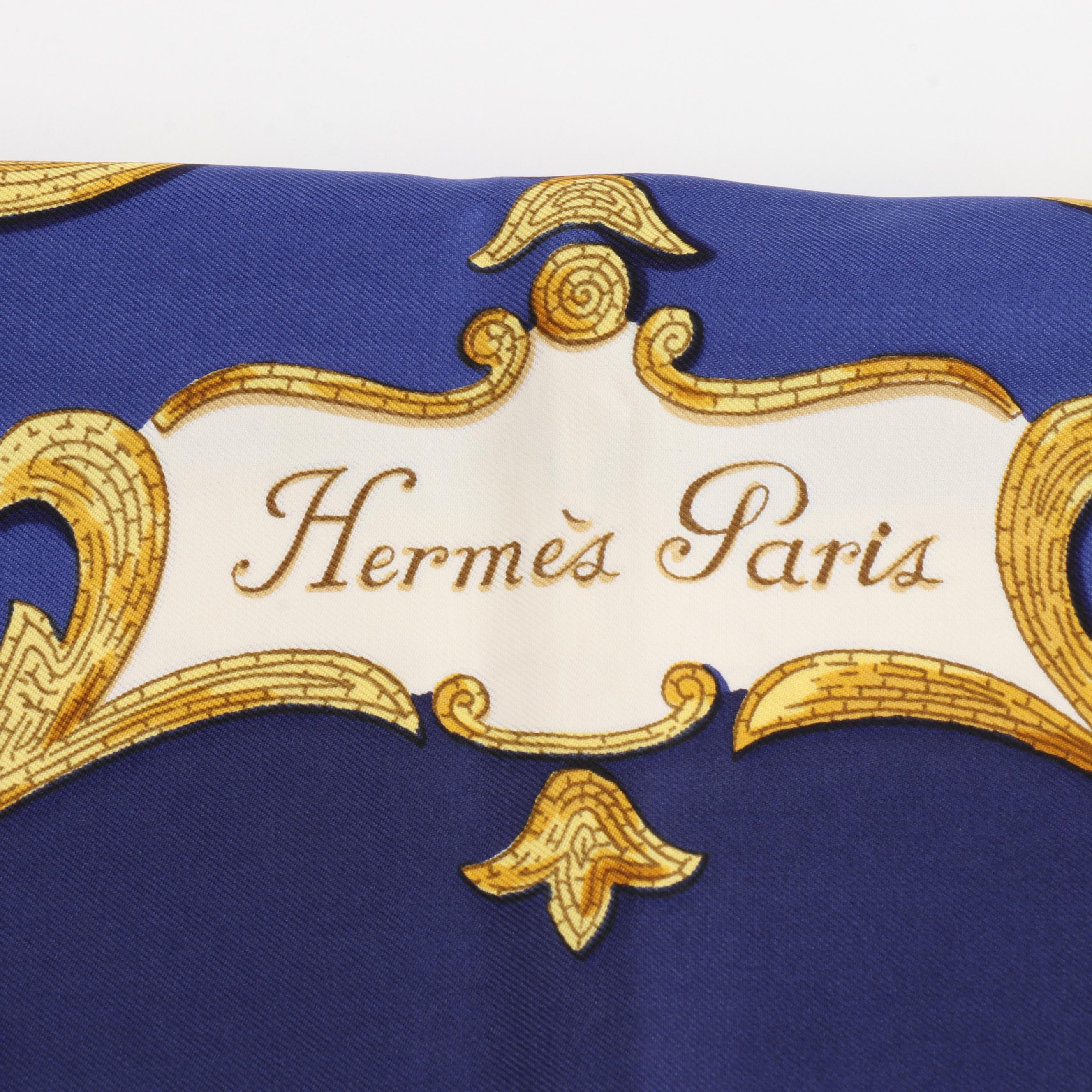 Hermès "Cheval Turc." Silk Twill Scarf