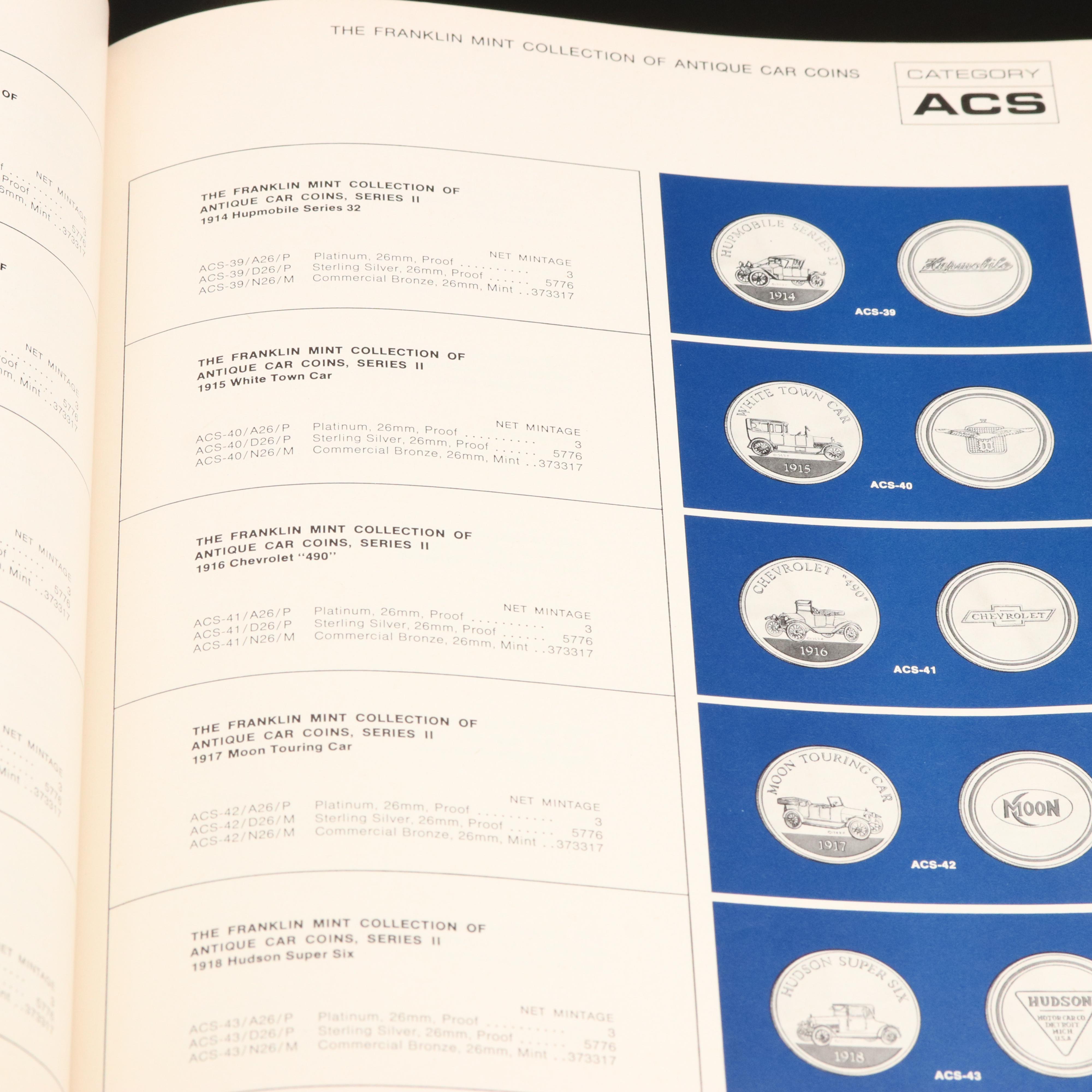Franklin Mint Presidential Commemorative Silver Medals Set