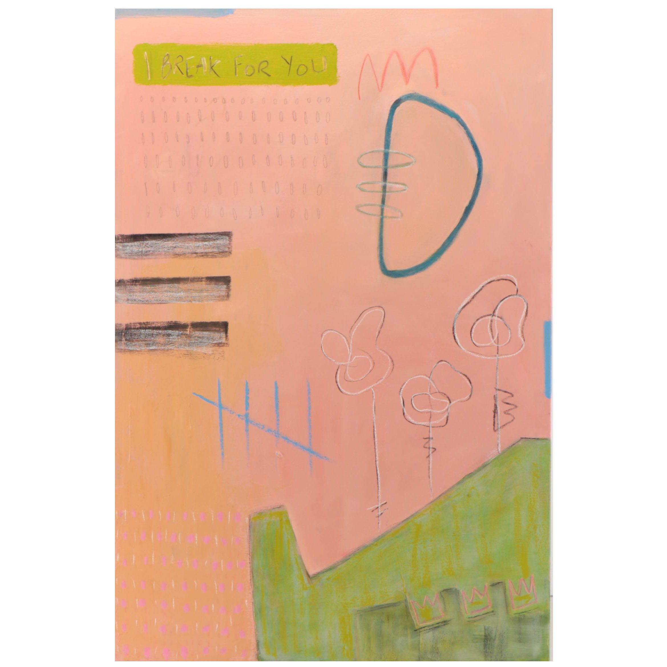 Katie Howson Mixed Media Painting, 21st Century