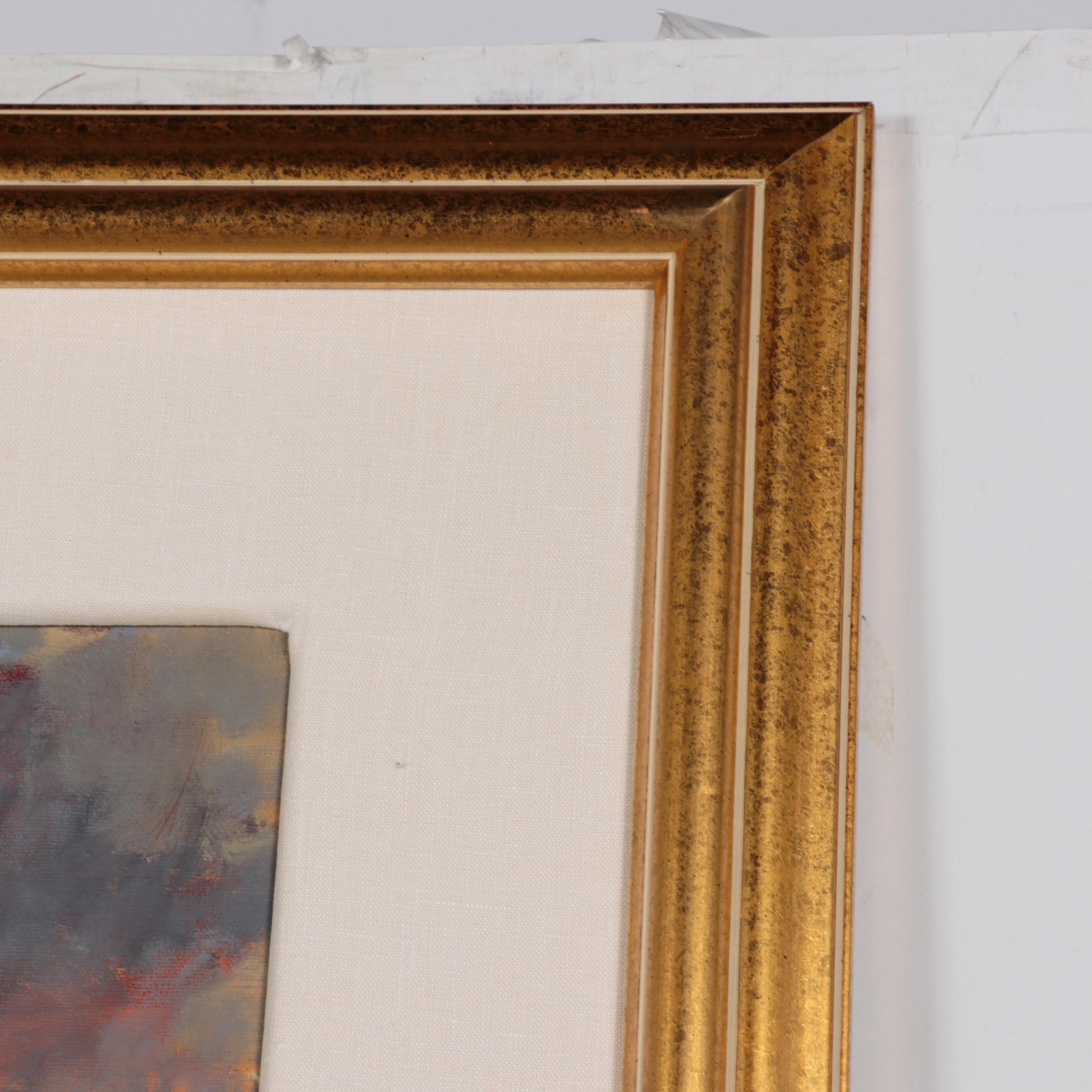 Neil Patterson Oil Painting of Mountain Landscape With Bear, 21st Century