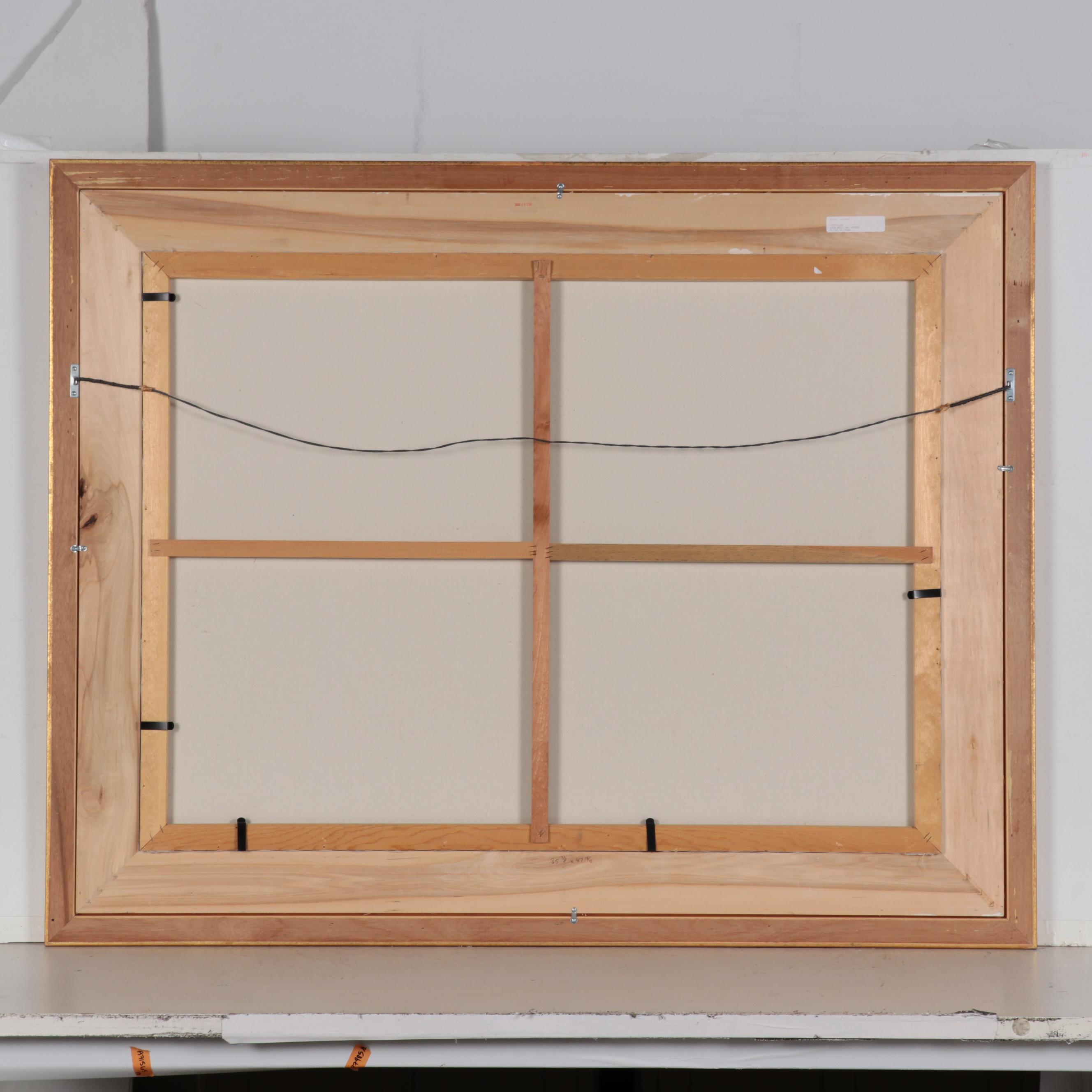 Neil Patterson Oil Painting of Mountain Landscape With Bear, 21st Century