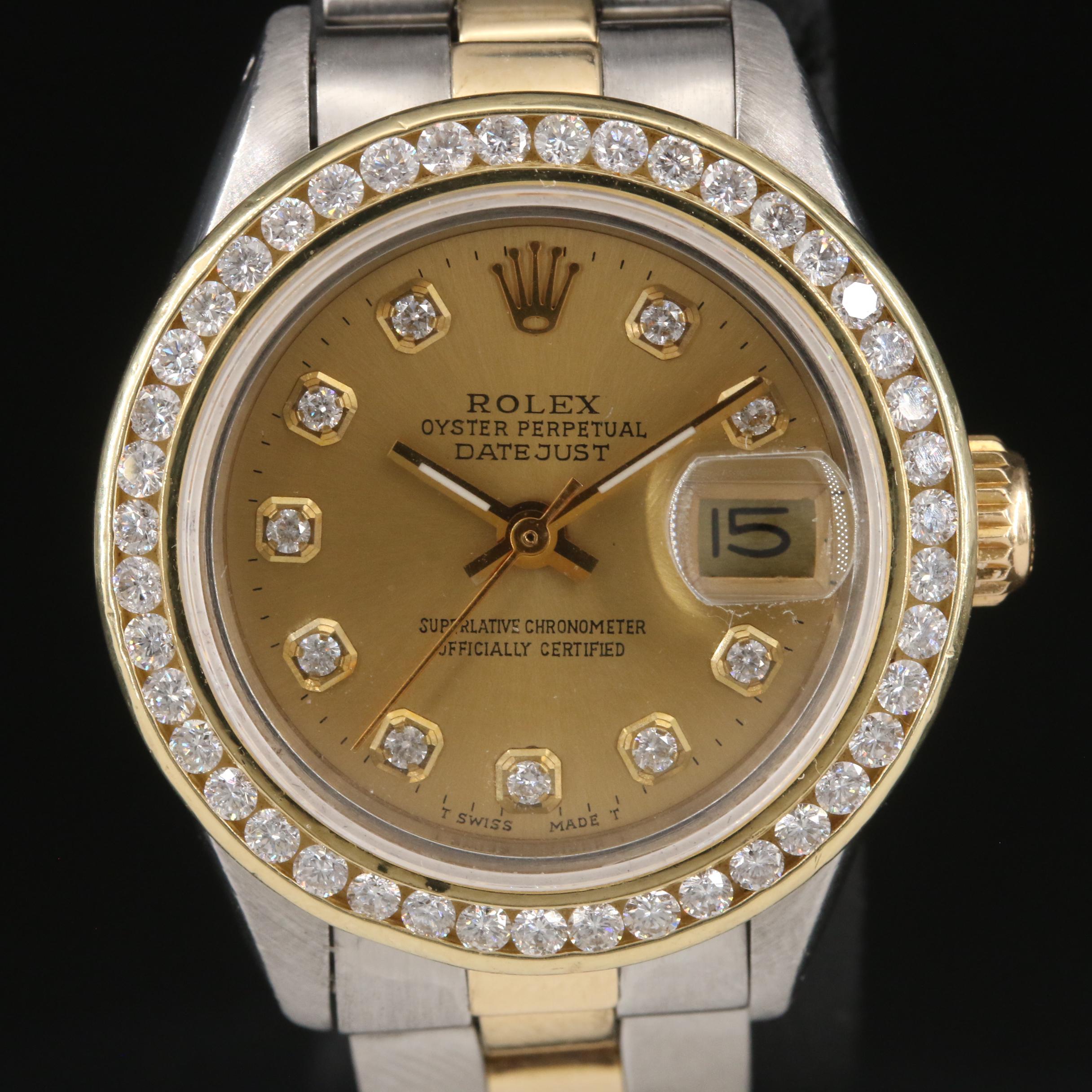 1979 Rolex Oyster Perpetual 1.02 CTW Diamond Datejust Watch