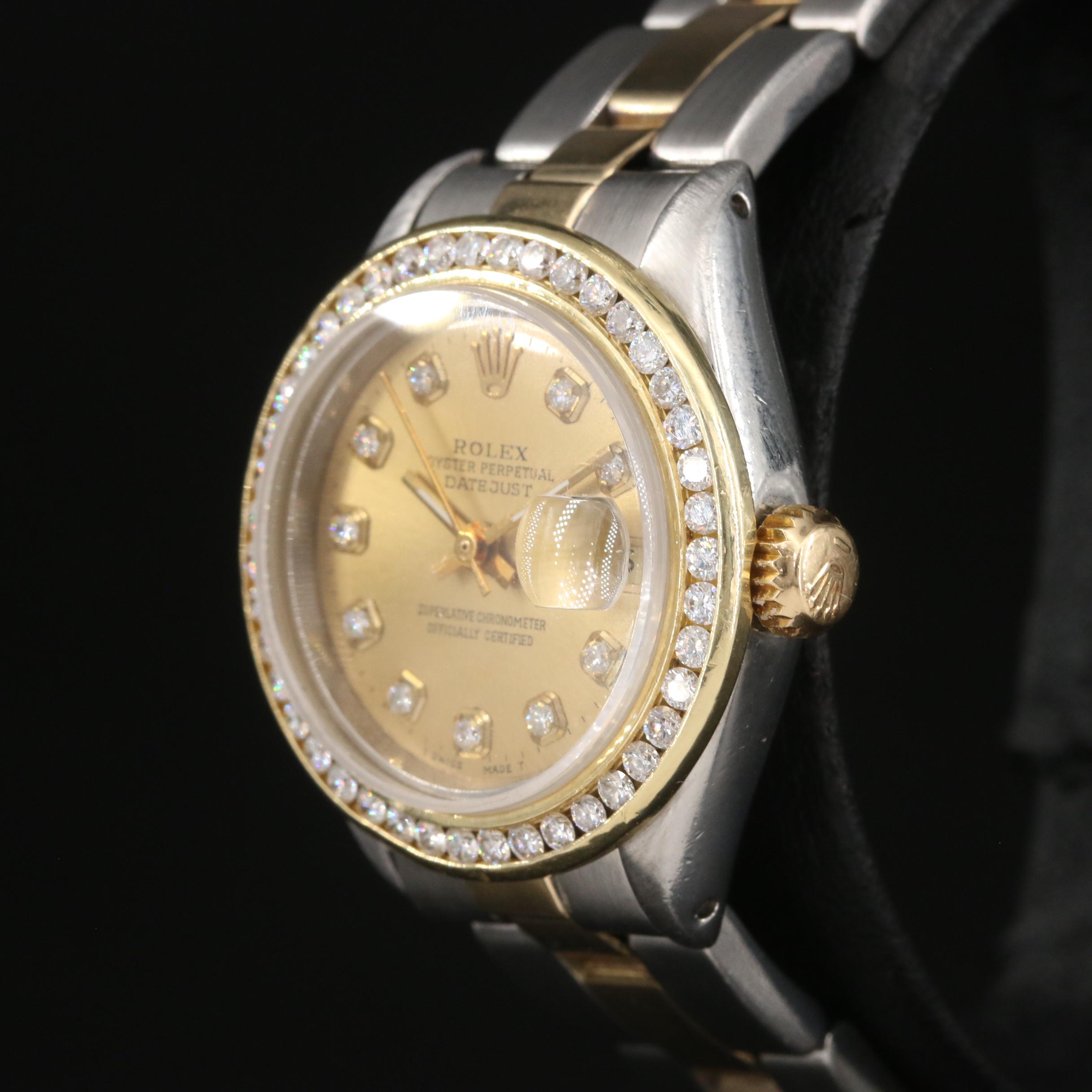 1979 Rolex Oyster Perpetual 1.02 CTW Diamond Datejust Watch