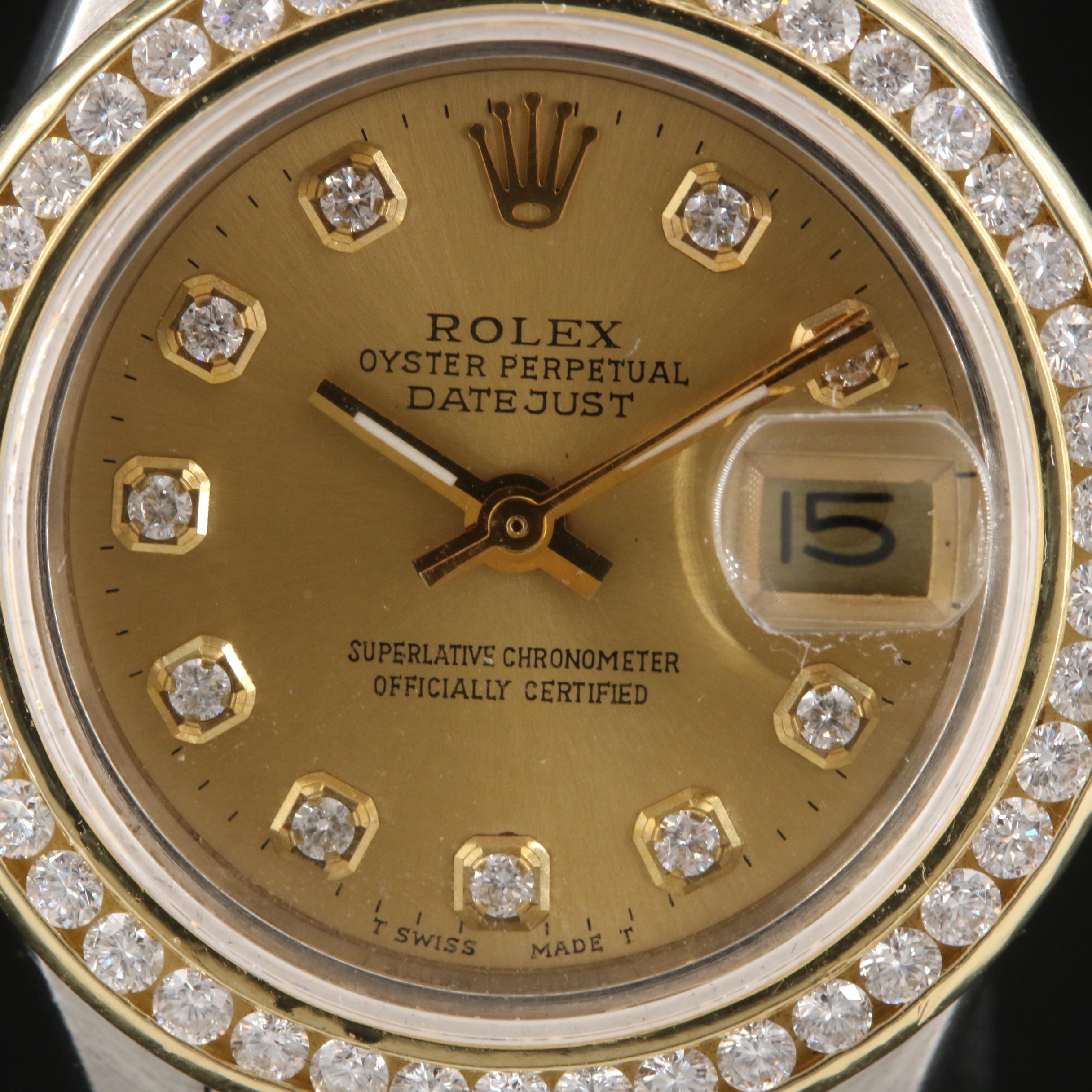 1979 Rolex Oyster Perpetual 1.02 CTW Diamond Datejust Watch